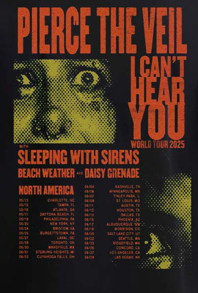 Pierce The Veil I Can’t Hear You Washed Unisex T-Shirt