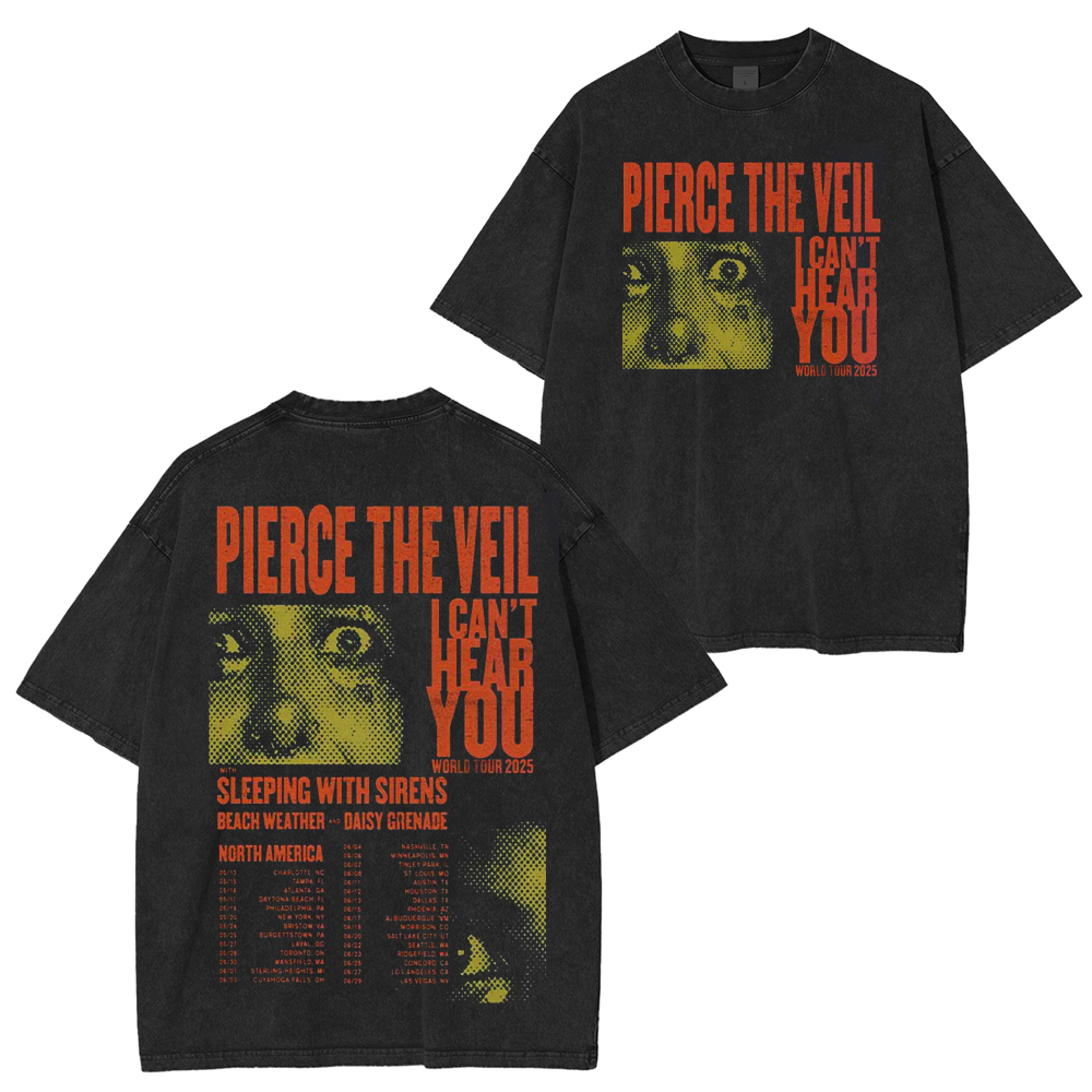 Pierce The Veil I Can’t Hear You Washed Unisex T-Shirt