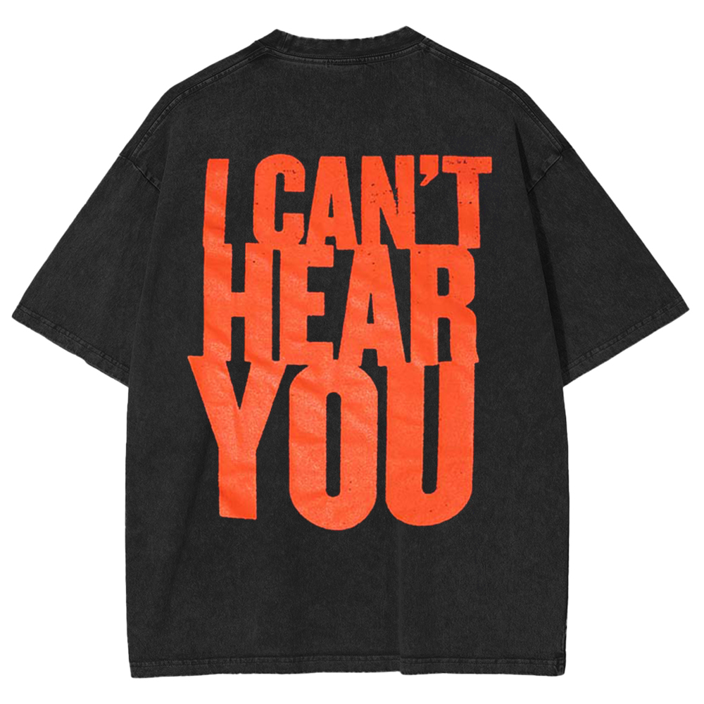 Pierce The Veil I Can’t Hear You Tour 2025 Merchandise Two Sides Washed Unisex T-Shirt