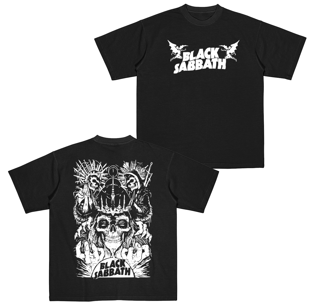 Baju atasan tengkorak terlaris BLACK SABBATH Unisex T-Shirt