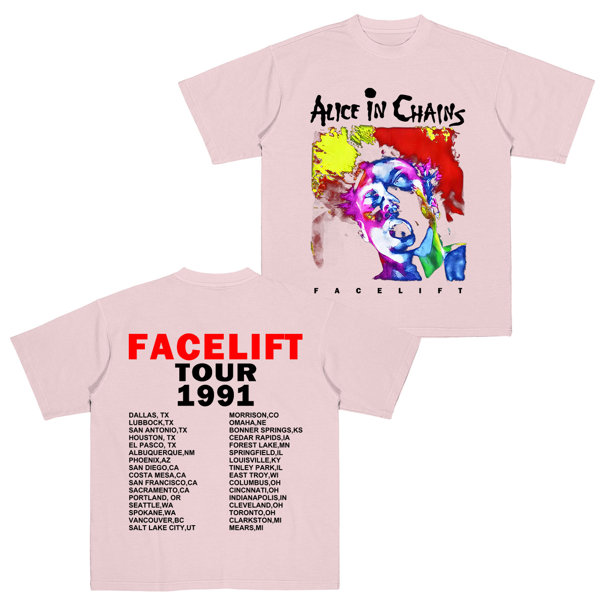 ALICE IN CHAINS Facelift Cotton Unisex T-shirt