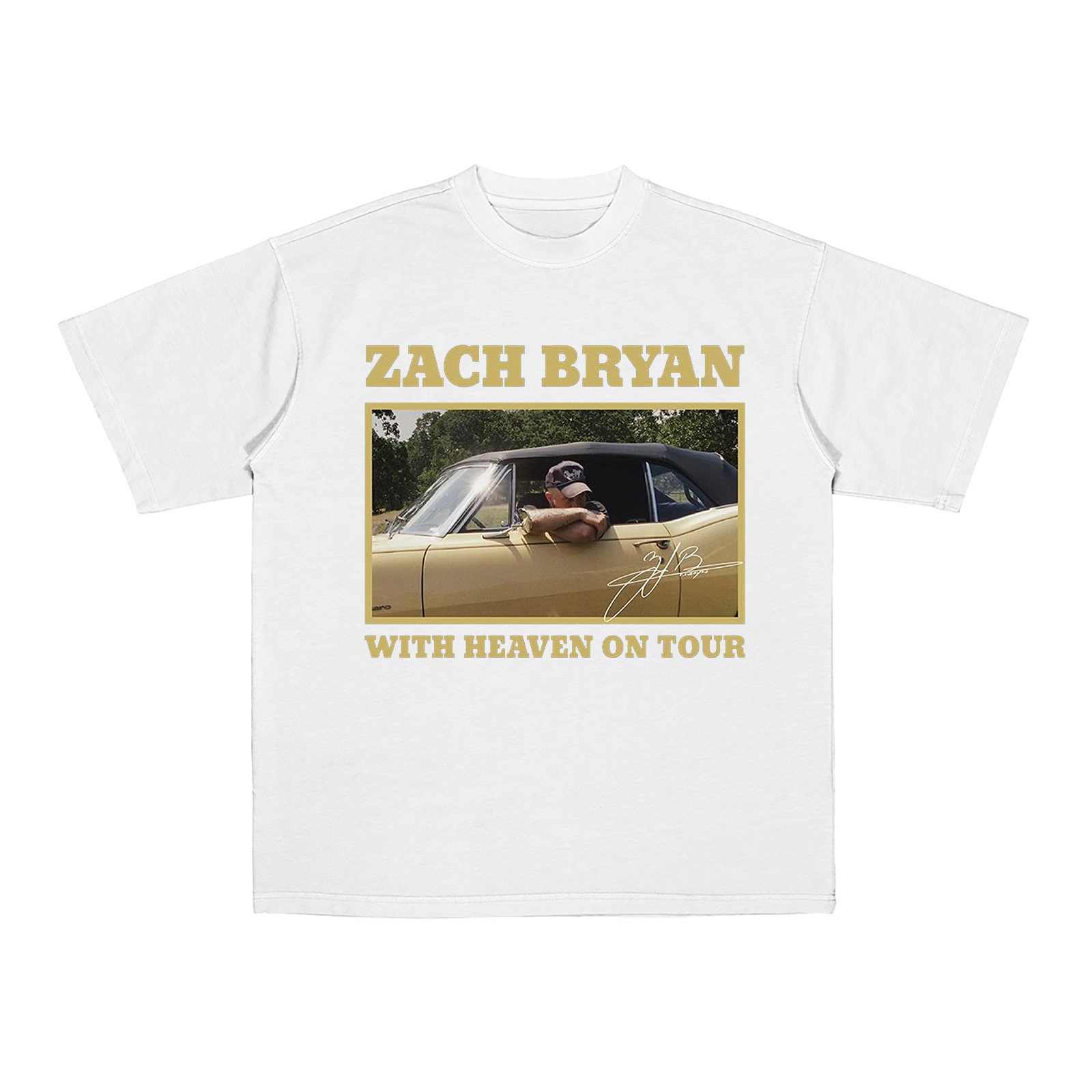 Zach Bryan With Heaven On Tour 2026 Cotton Unisex T-shirt