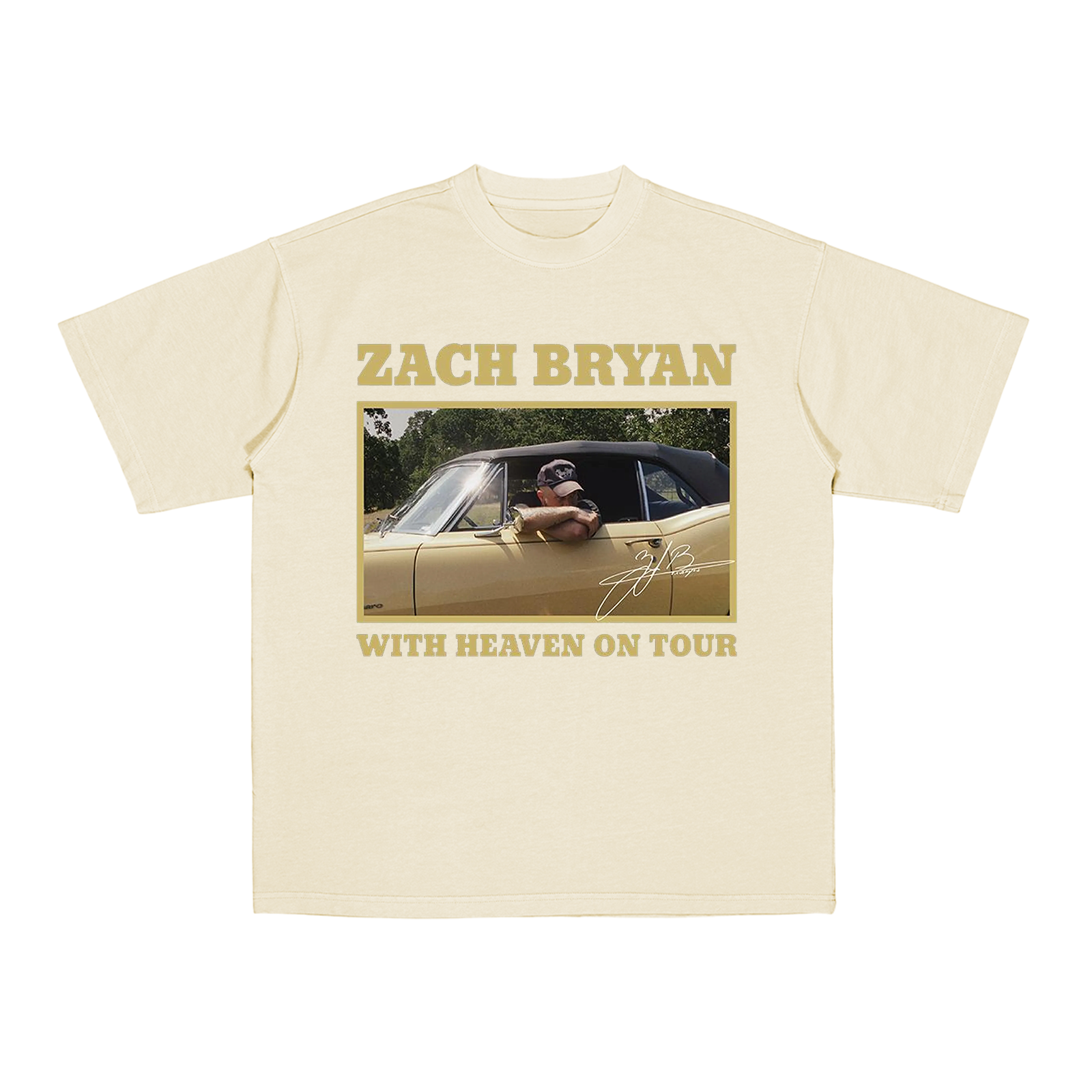 Zach Bryan With Heaven On Tour 2026 Cotton Unisex T-shirt