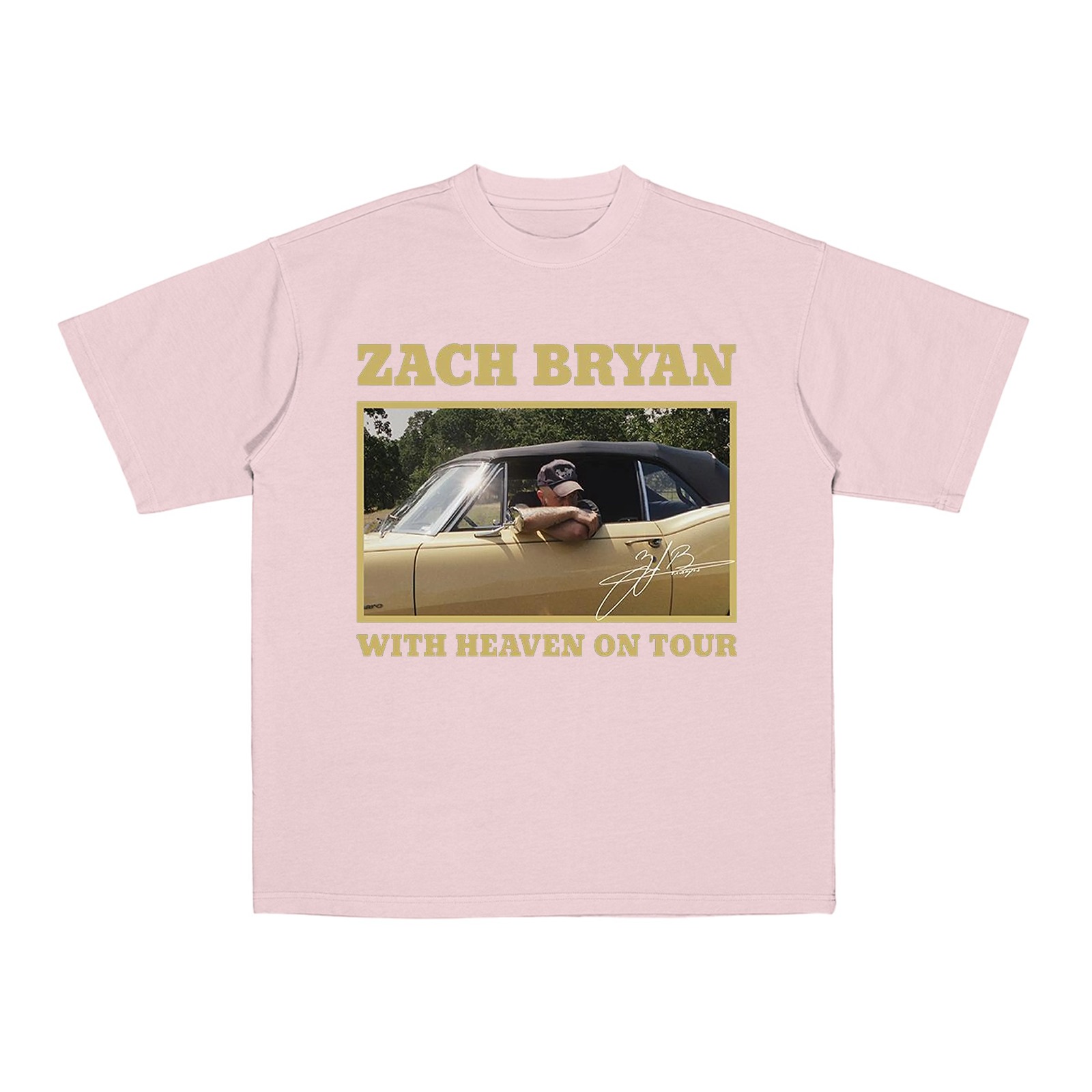 Zach Bryan With Heaven On Tour 2026 Cotton Unisex T-shirt