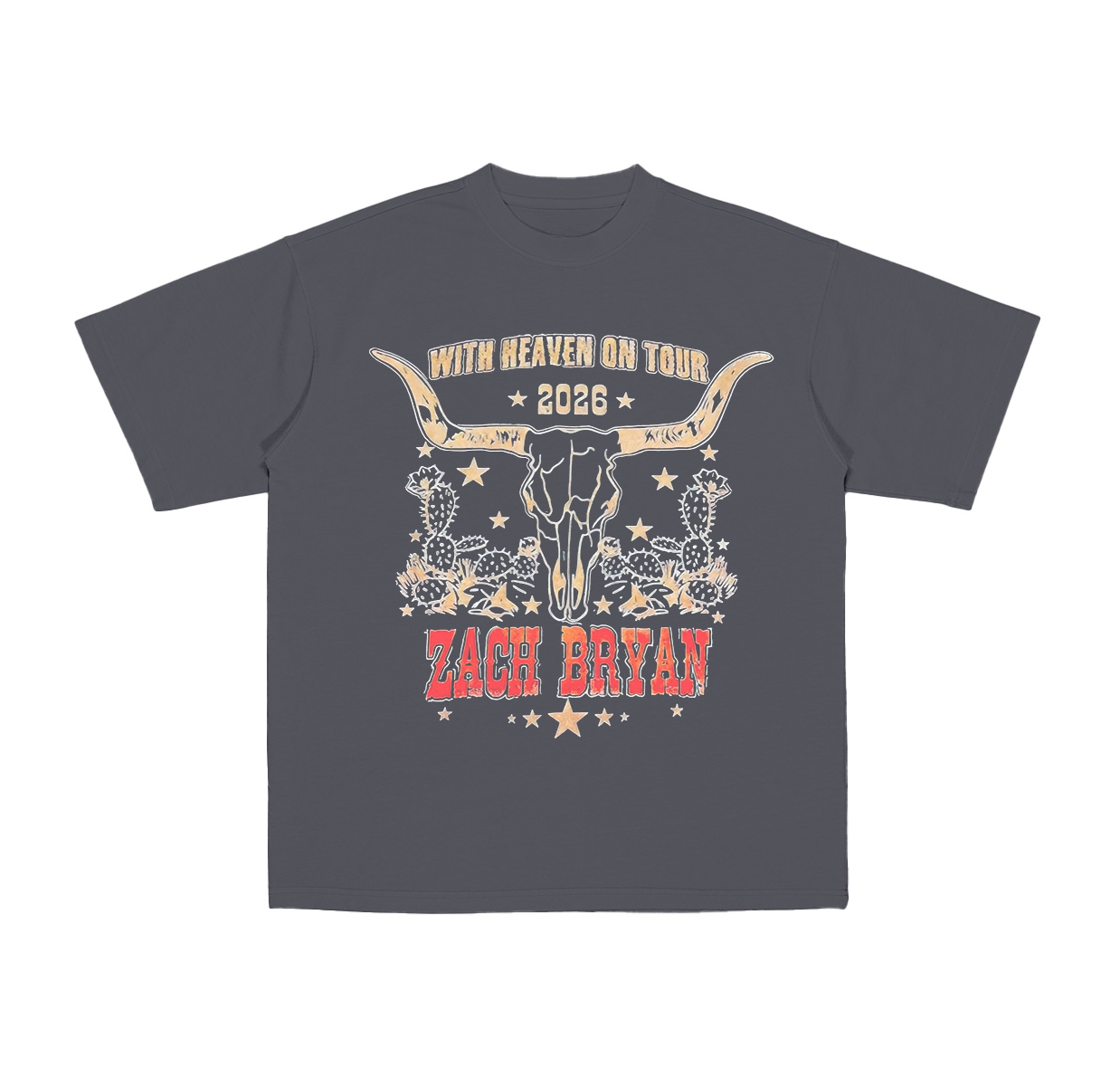 Zach Bryan With Heaven On Tour 2026 Cotton Unisex T-shirt
