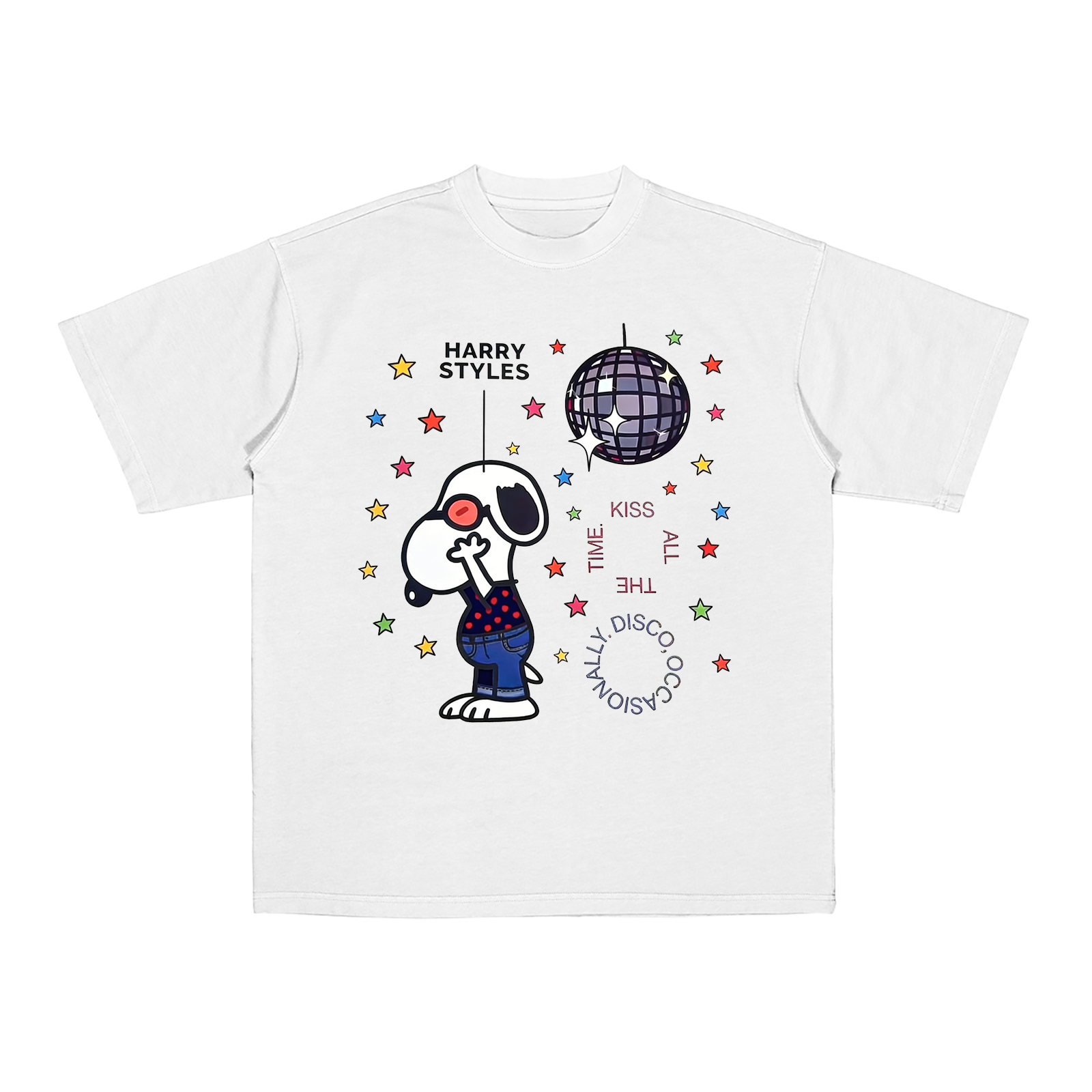 Harry Styles Kiss All The Time, Disco Occasionally Cotton Unisex T-shirt