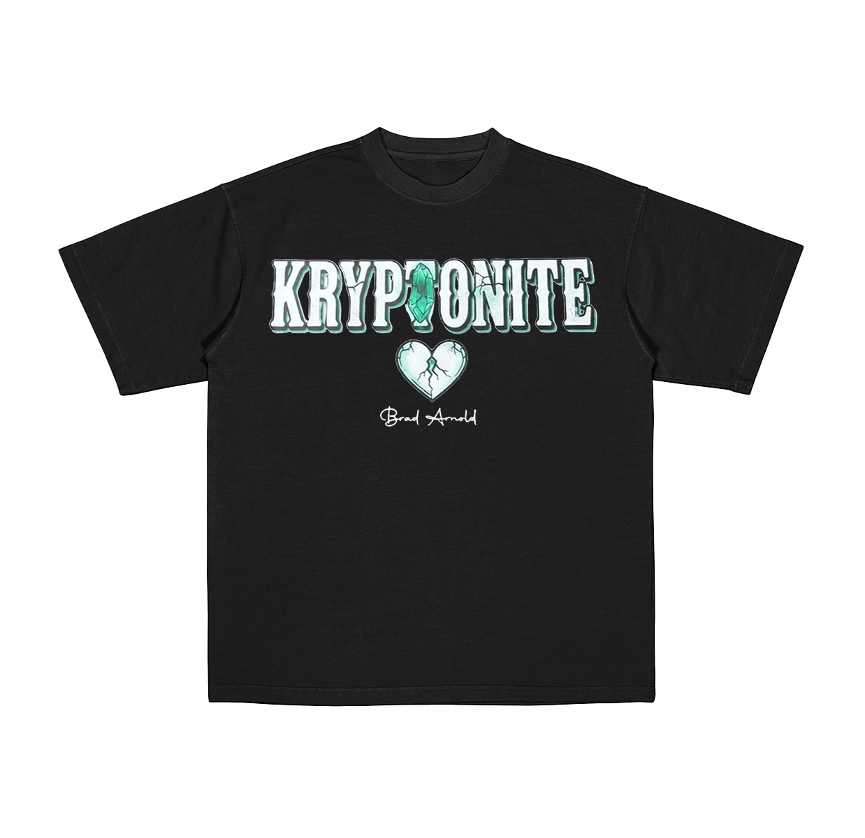 Brad Arnold Kryptonite Crystal Heart,3 Doors Down  Cotton Unisex T-shirt