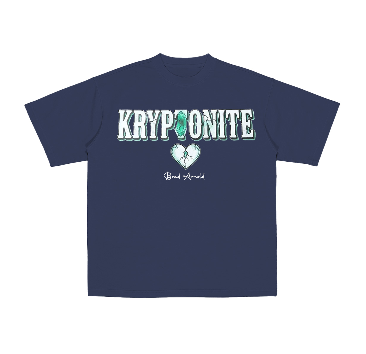 Brad Arnold Kryptonite Crystal Heart,3 Doors Down  Cotton Unisex T-shirt