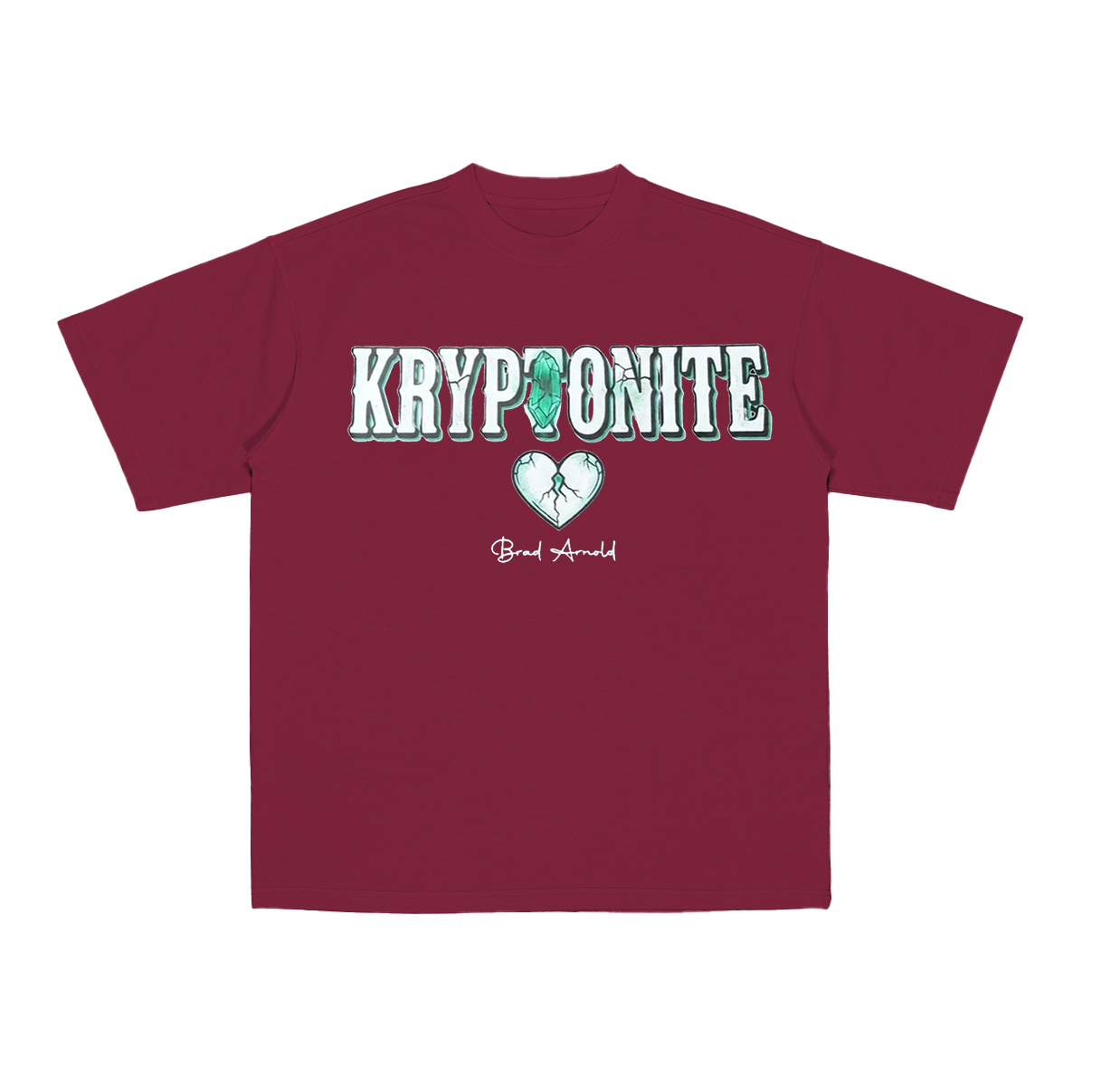 Brad Arnold Kryptonite Crystal Heart,3 Doors Down  Cotton Unisex T-shirt