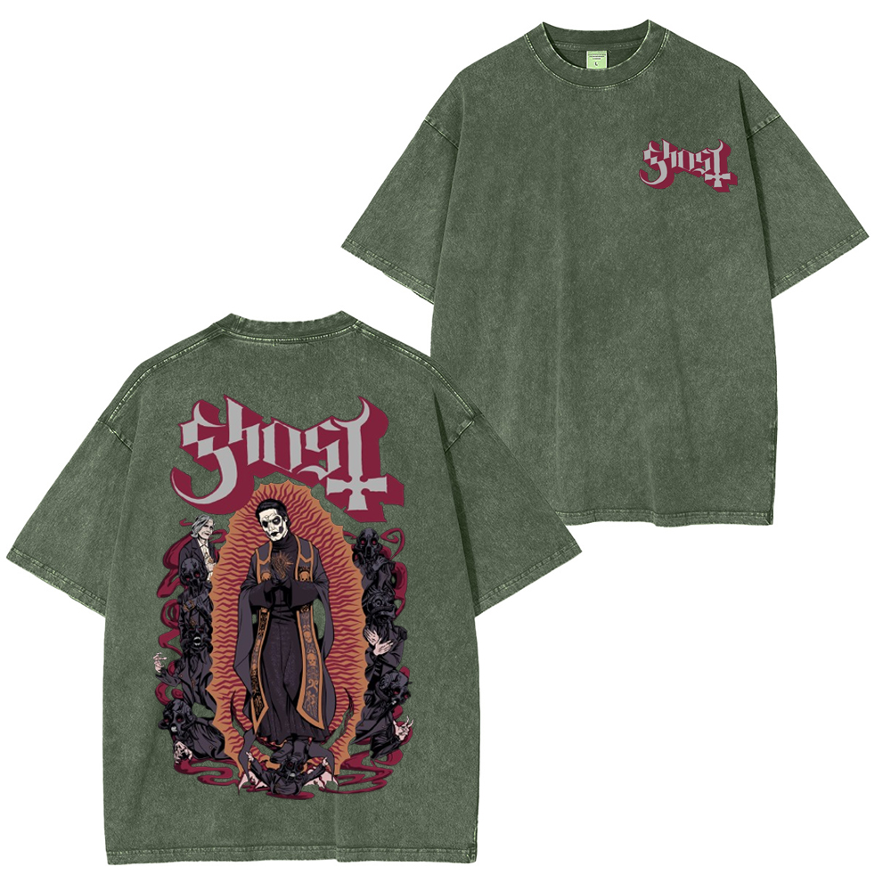 Ghost Band World Tour 2025 Washed Unisex T-Shirt