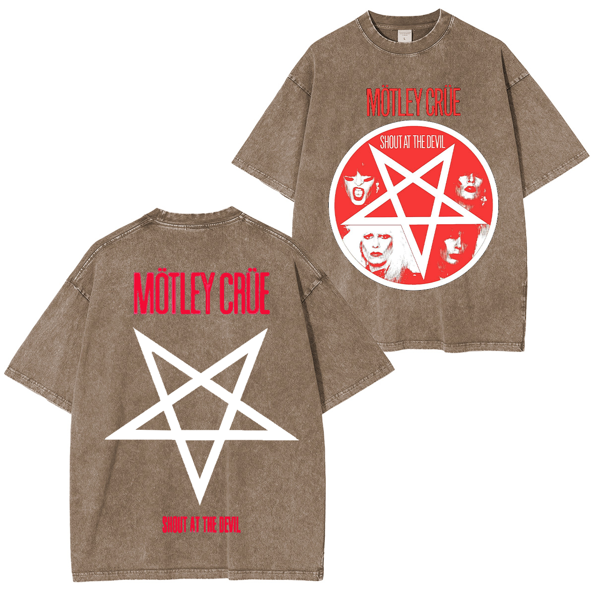 MOTLEY CRUE SHOUT AT THE DEVIL VINTAGE Washed Unisex T-Shirt