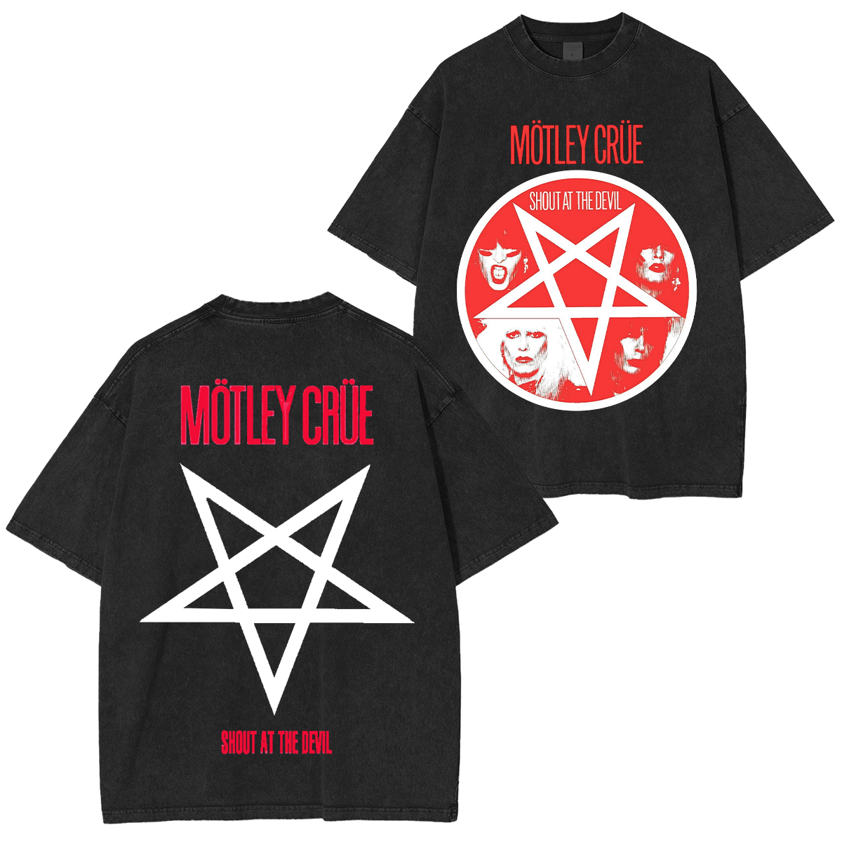 MOTLEY CRUE SHOUT AT THE DEVIL VINTAGE Washed Unisex T-Shirt