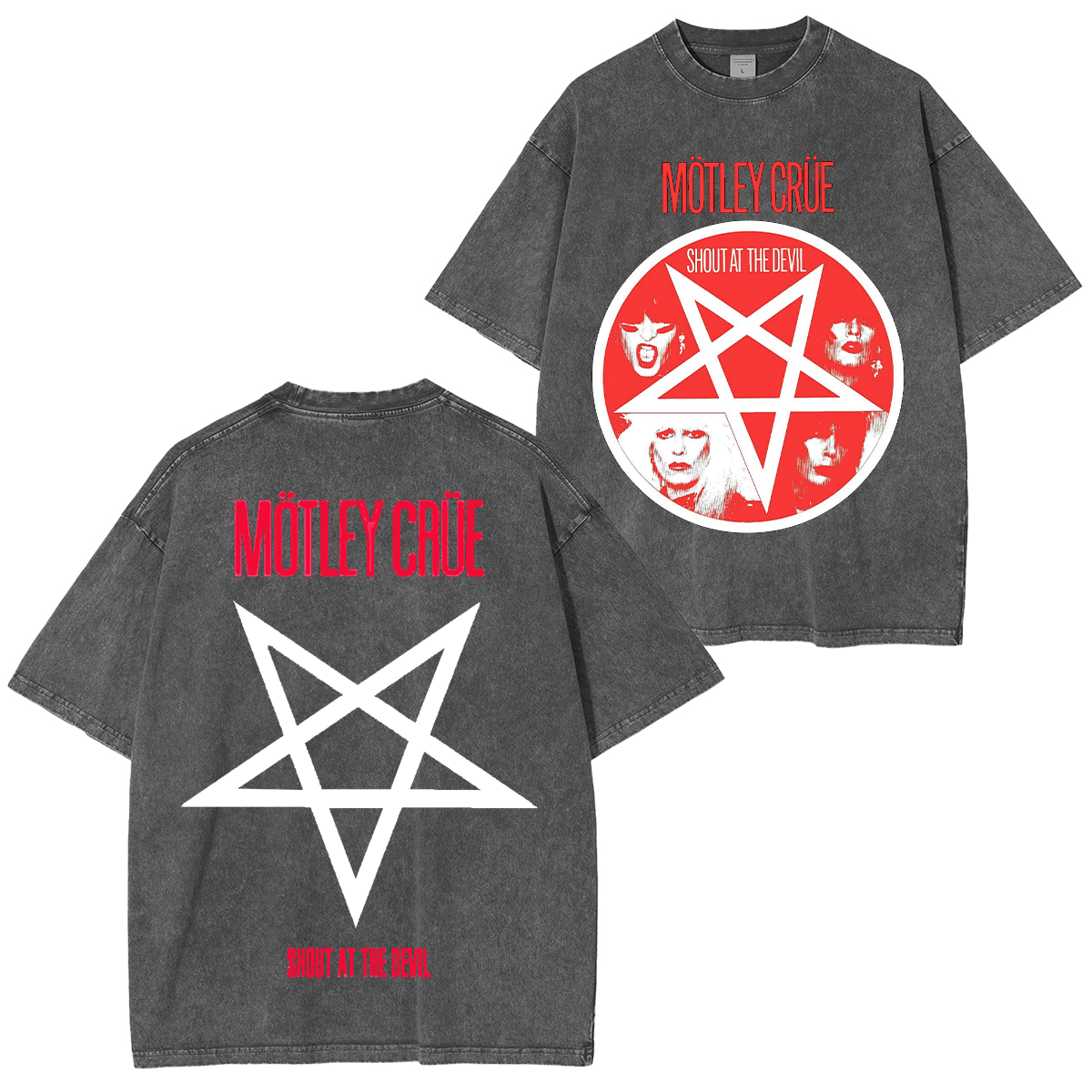 MOTLEY CRUE SHOUT AT THE DEVIL VINTAGE Washed Unisex T-Shirt