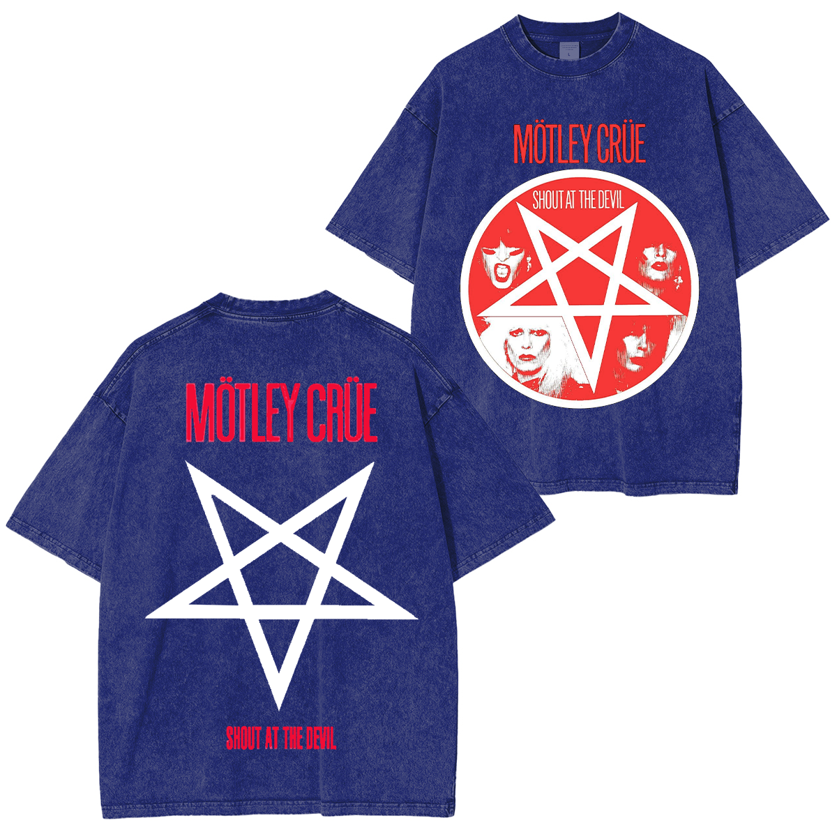 MOTLEY CRUE SHOUT AT THE DEVIL VINTAGE Washed Unisex T-Shirt