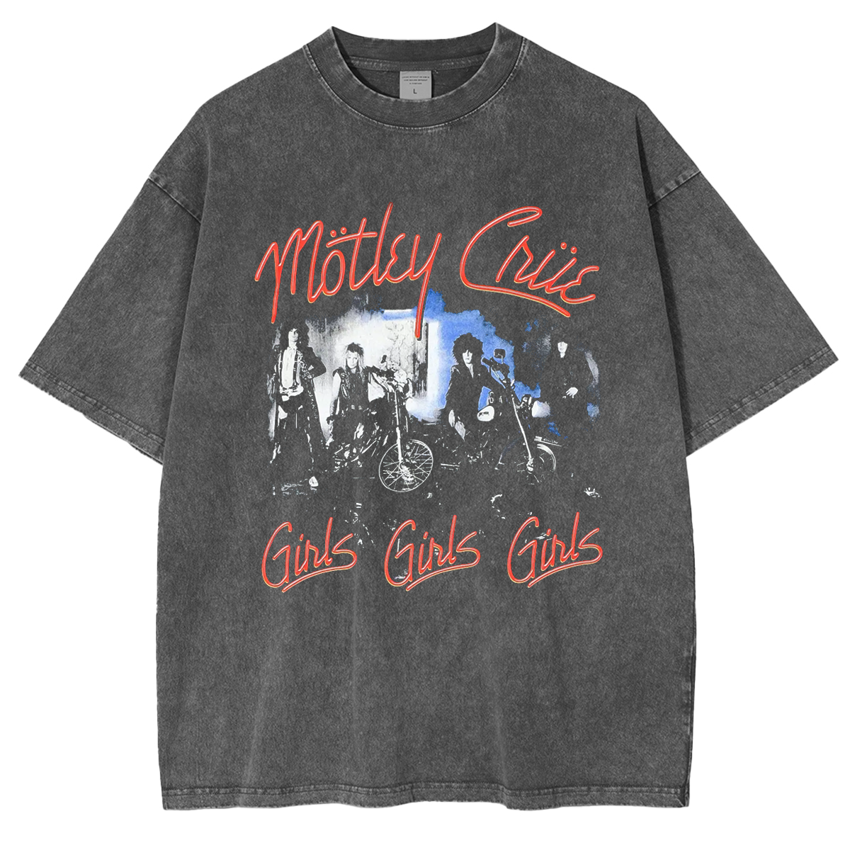 Montley Crue Girl Girl Girl  Washed Unisex T-Shirt