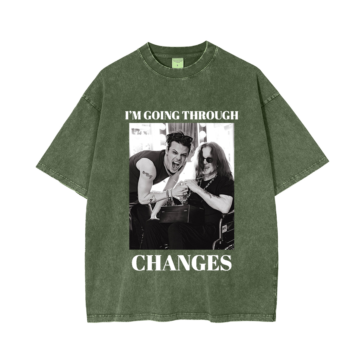 Ozzy Osbourne ,Yungblud Going Through Changes  Washed Unisex T-Shirt
