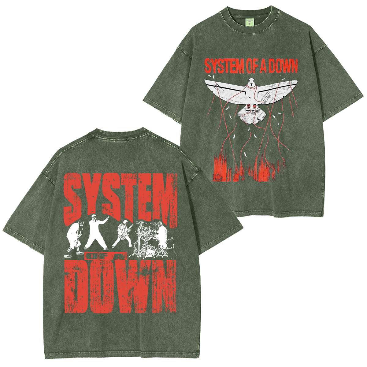 System Of A Down Washed Unisex T-Shirt