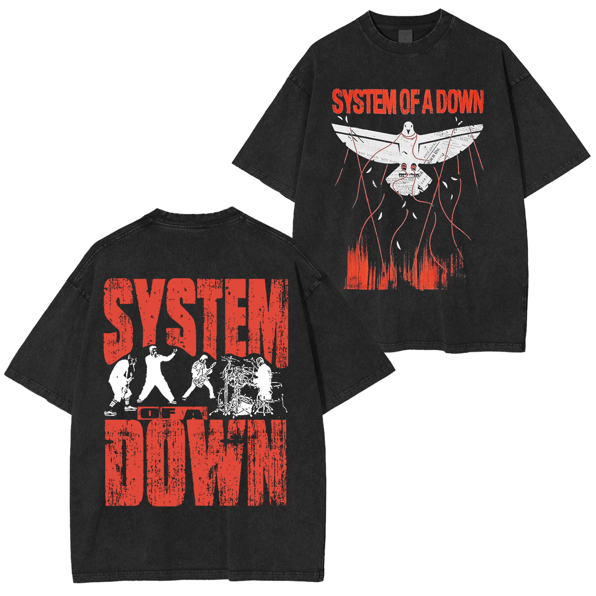 System Of A Down Washed Unisex T-Shirt