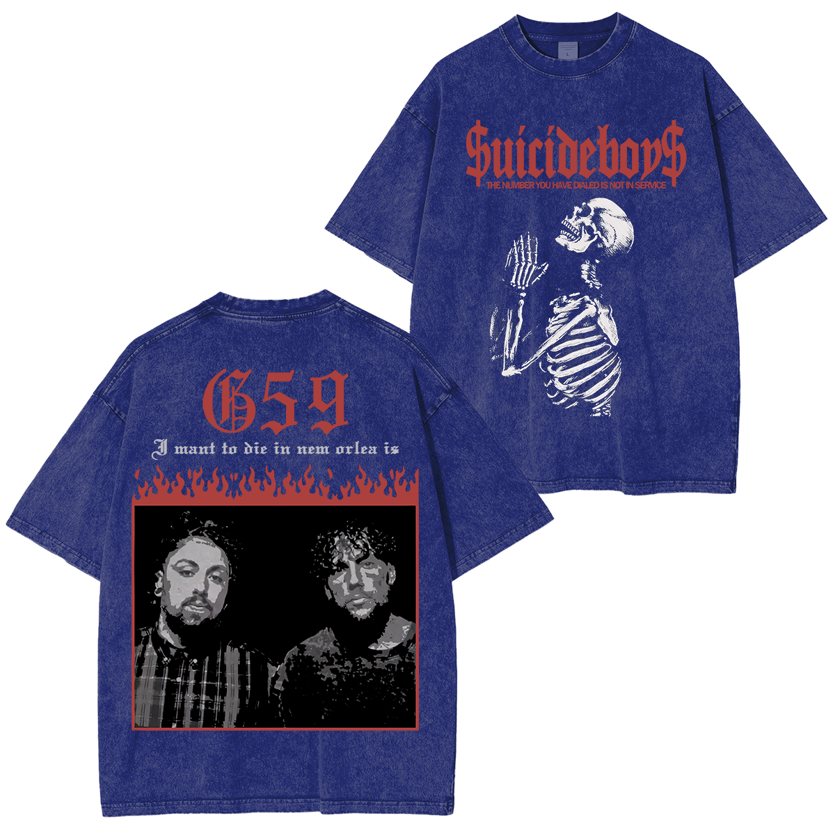 Suicideboys Grey Day  Washed Unisex T-Shirt