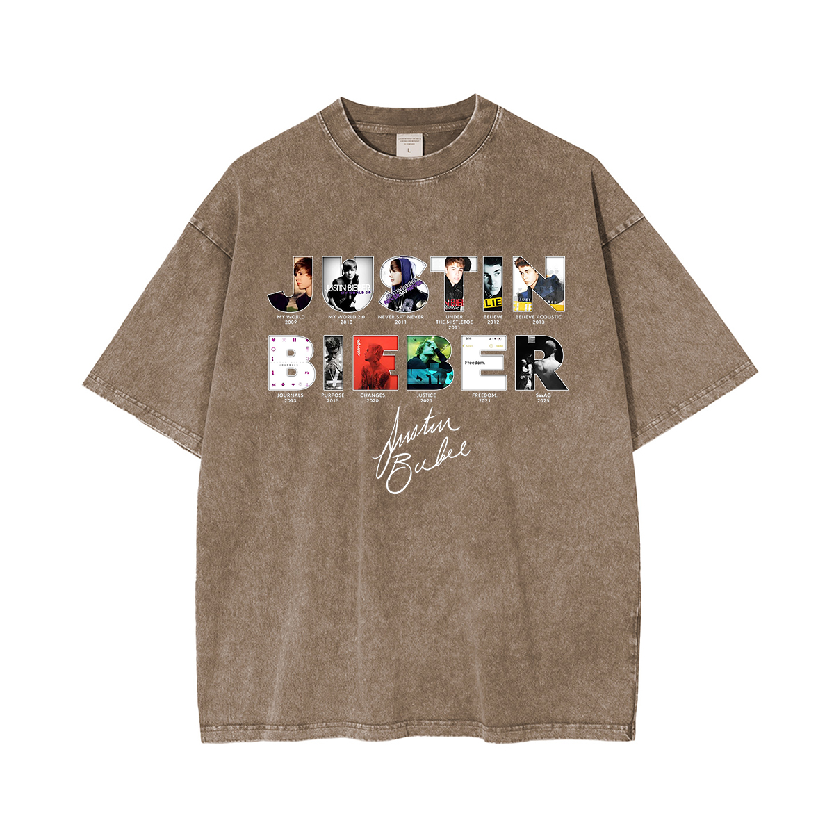 JUSTIN BIEBER Washed Unisex T-Shirt