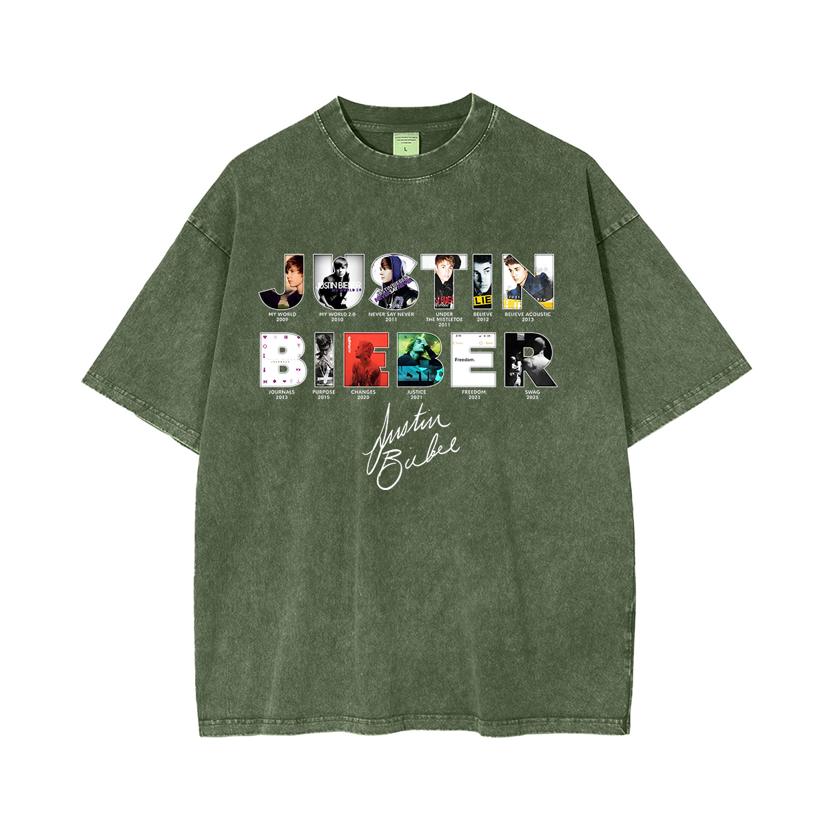 JUSTIN BIEBER Washed Unisex T-Shirt