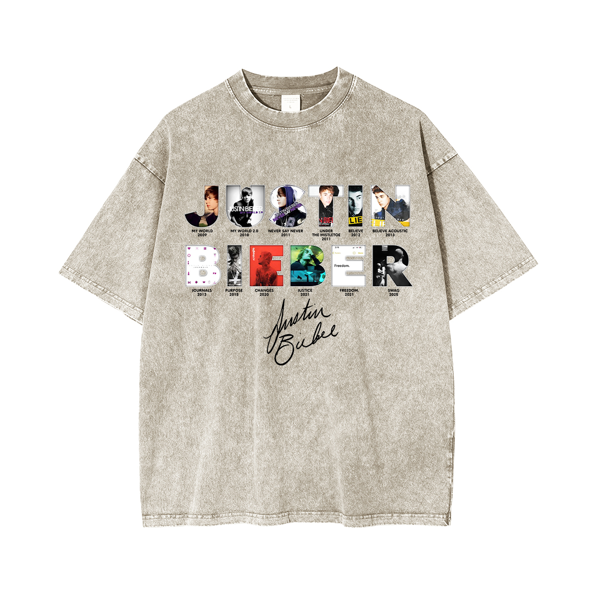 JUSTIN BIEBER Washed Unisex T-Shirt