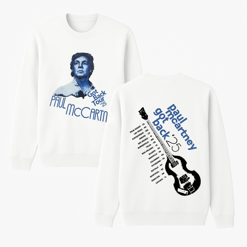 Paul McCartney Cotton Unisex Crewneck Sweatshirt