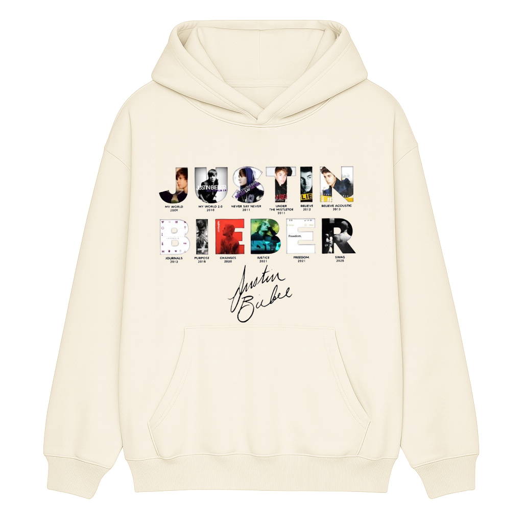 JUSTIN BIEBER Unisex Cotton Hoodie