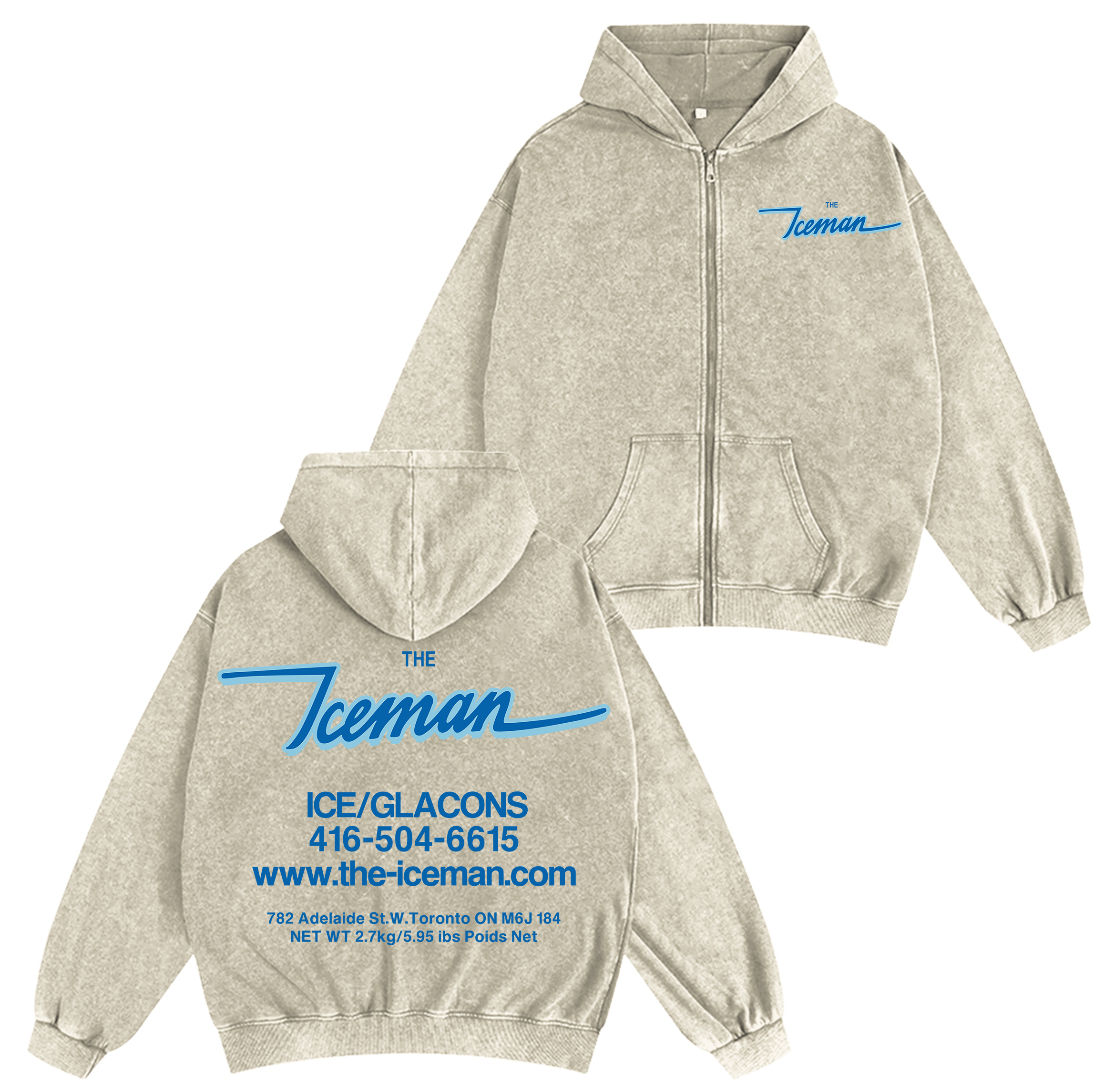 Drake fan Unisex Washed Zip Up Hoodie