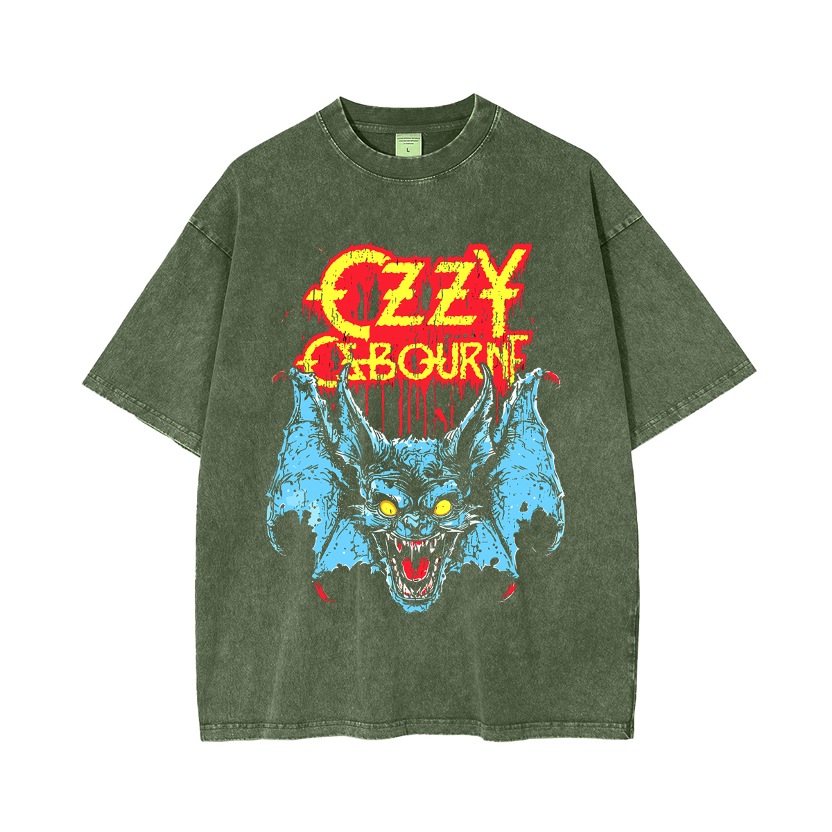 Ozzy Osbourne Rabid Bat Washed Unisex T-Shirt