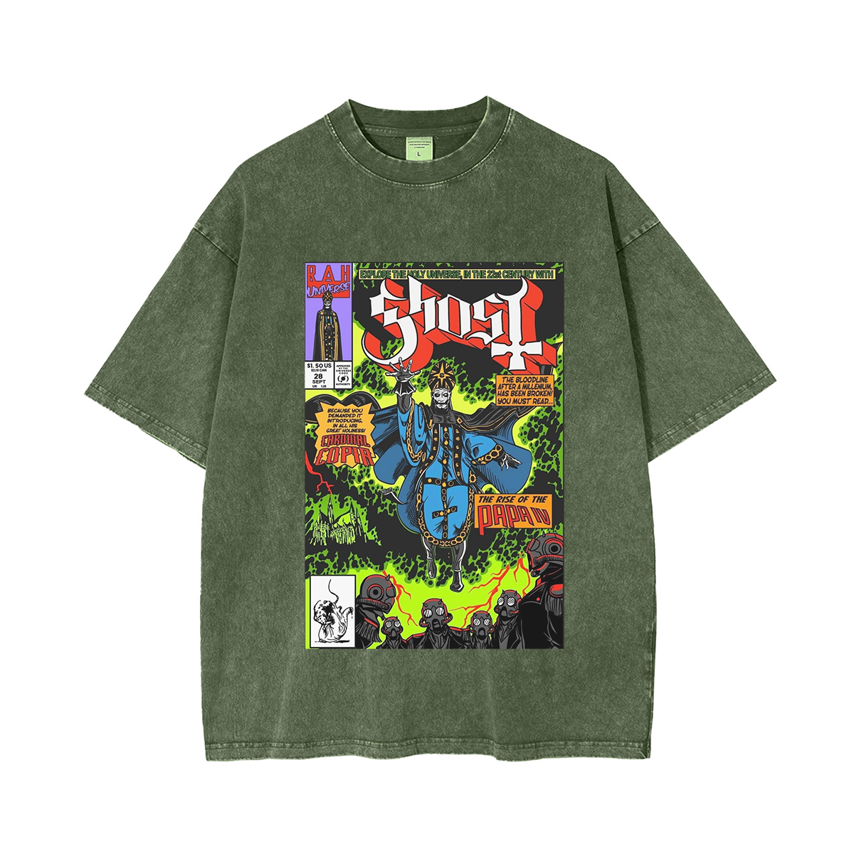Ghost Band Washed Unisex T-Shirt