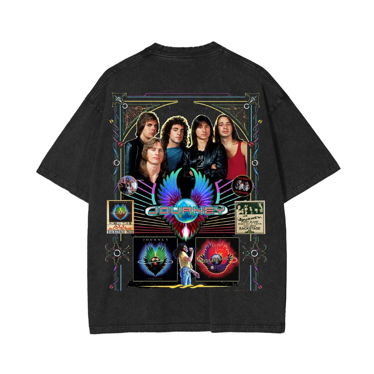 Journey Tribute Washed Unisex T-Shirt