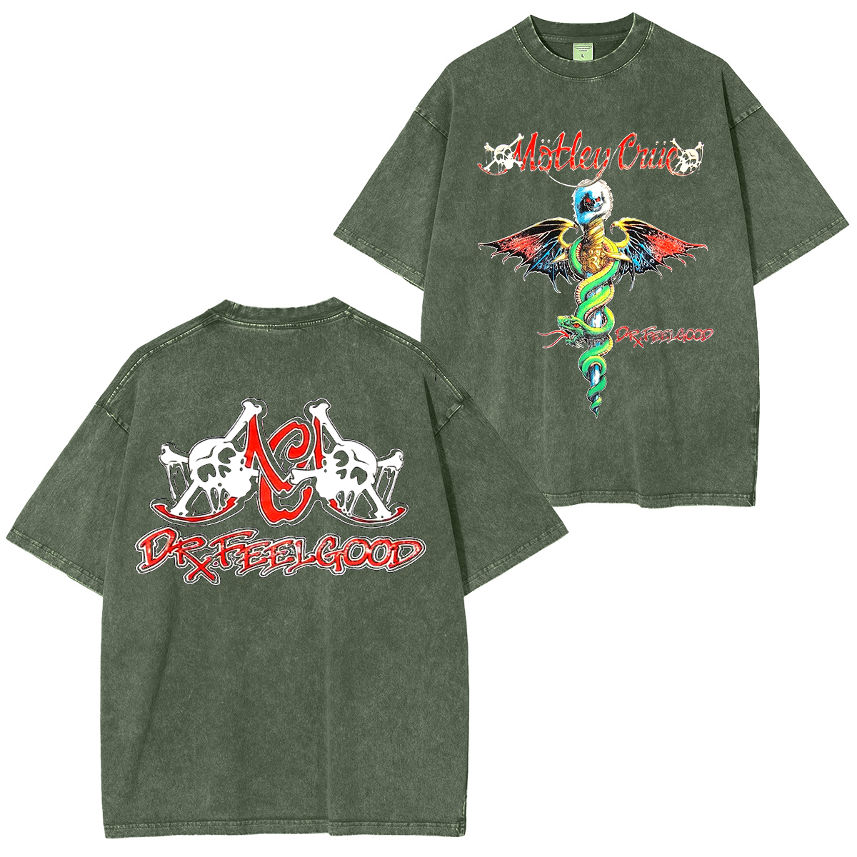 Motley Crue Dr.Feelgood Washed Unisex T-Shirt