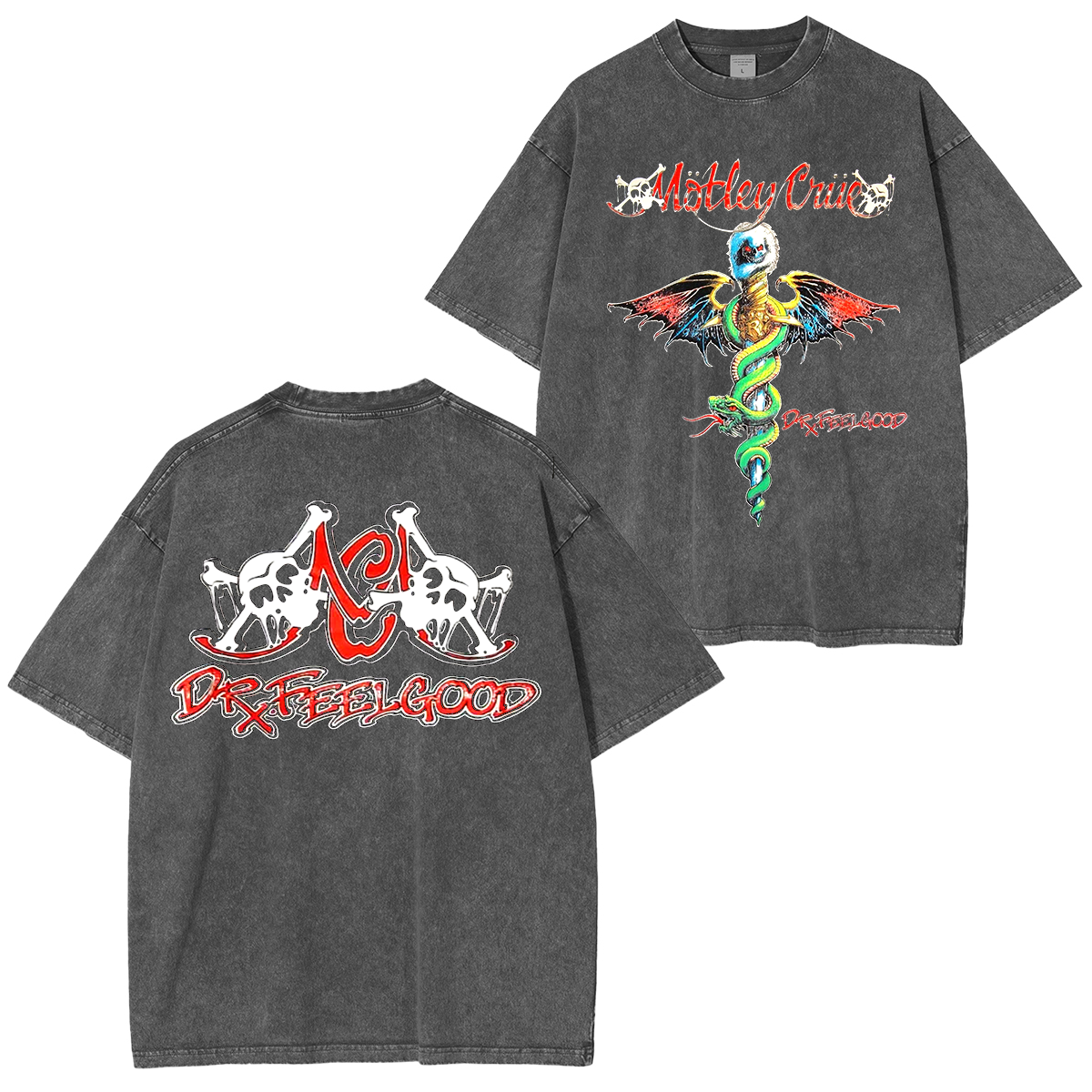 Motley Crue Dr.Feelgood Washed Unisex T-Shirt