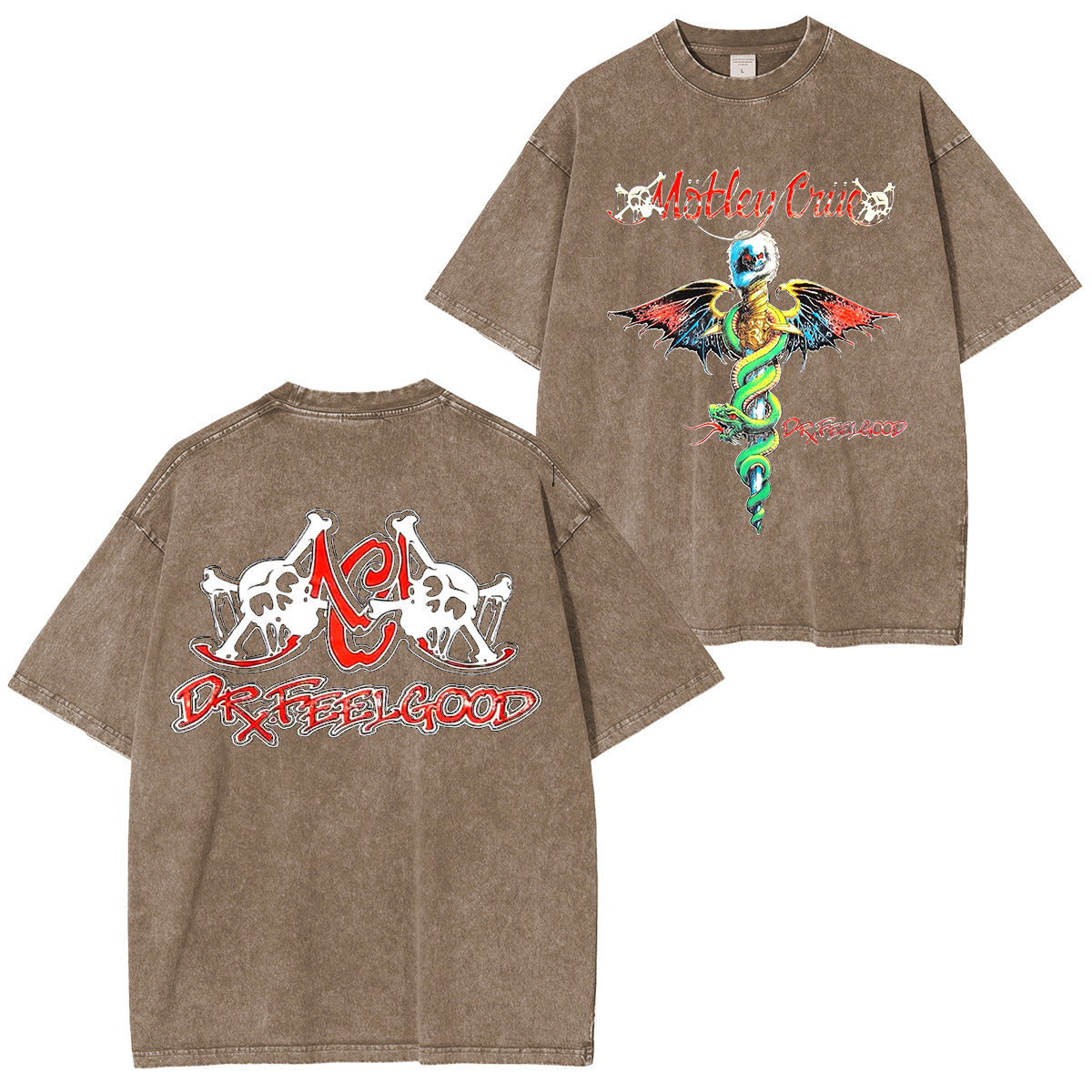 Motley Crue Dr.Feelgood Washed Unisex T-Shirt