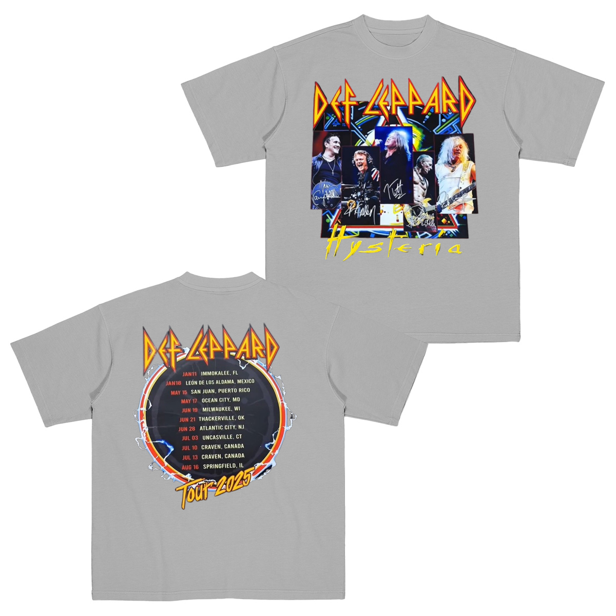 The Band Def Leppard Cotton Unisex T-shirt
