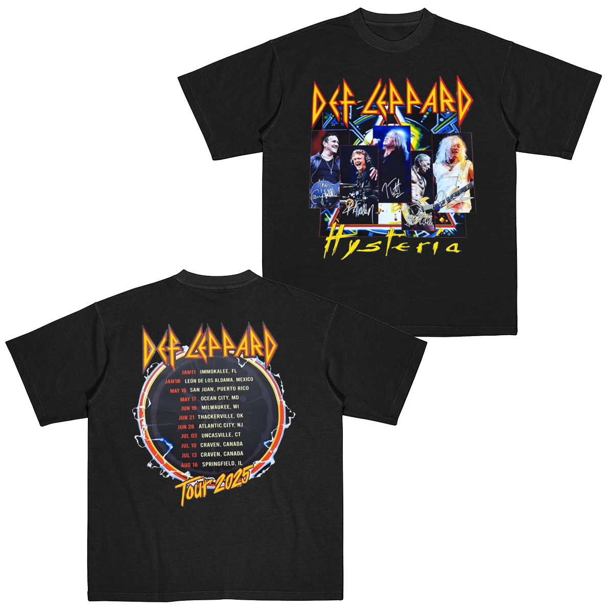 The Band Def Leppard Cotton Unisex T-shirt