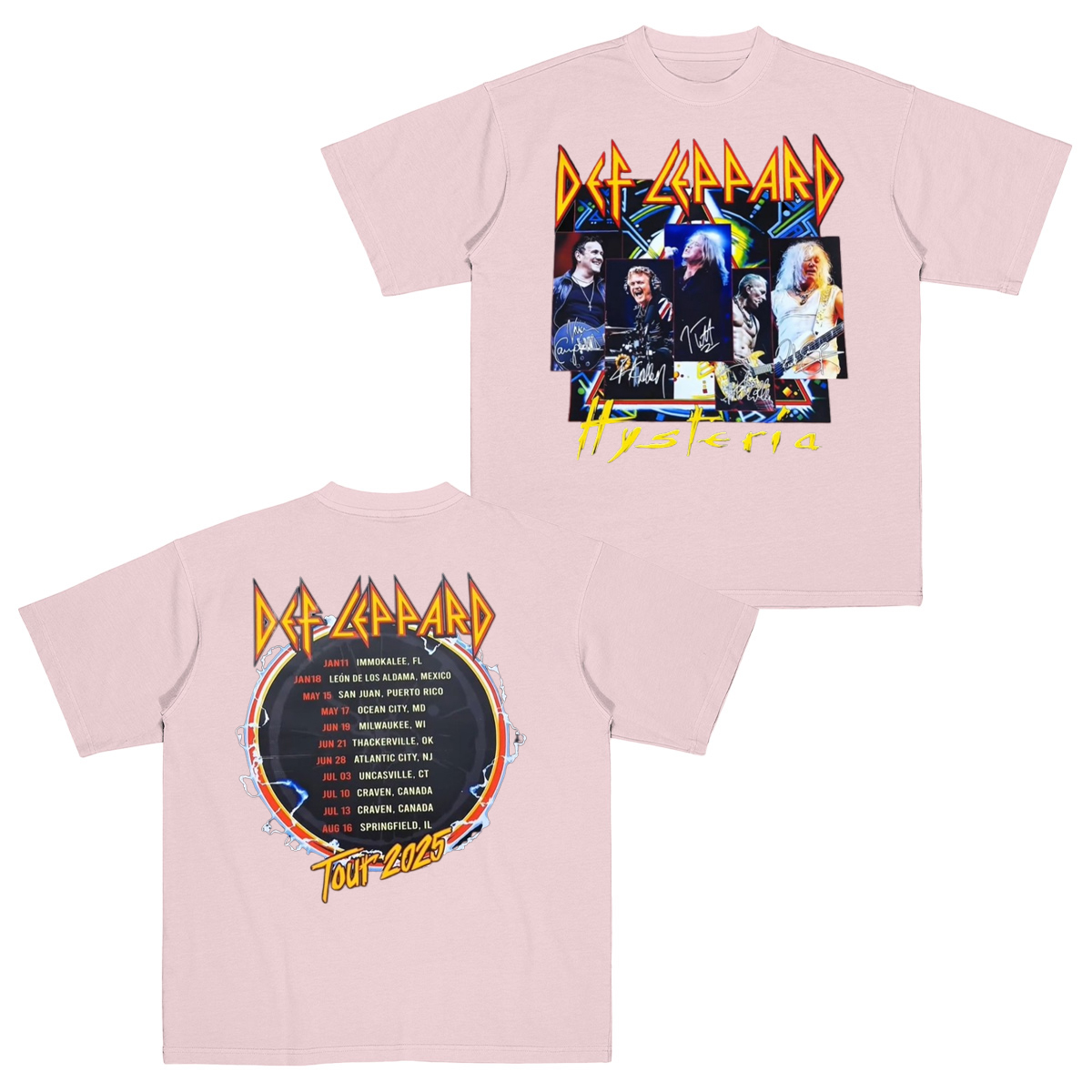 The Band Def Leppard Cotton Unisex T-shirt