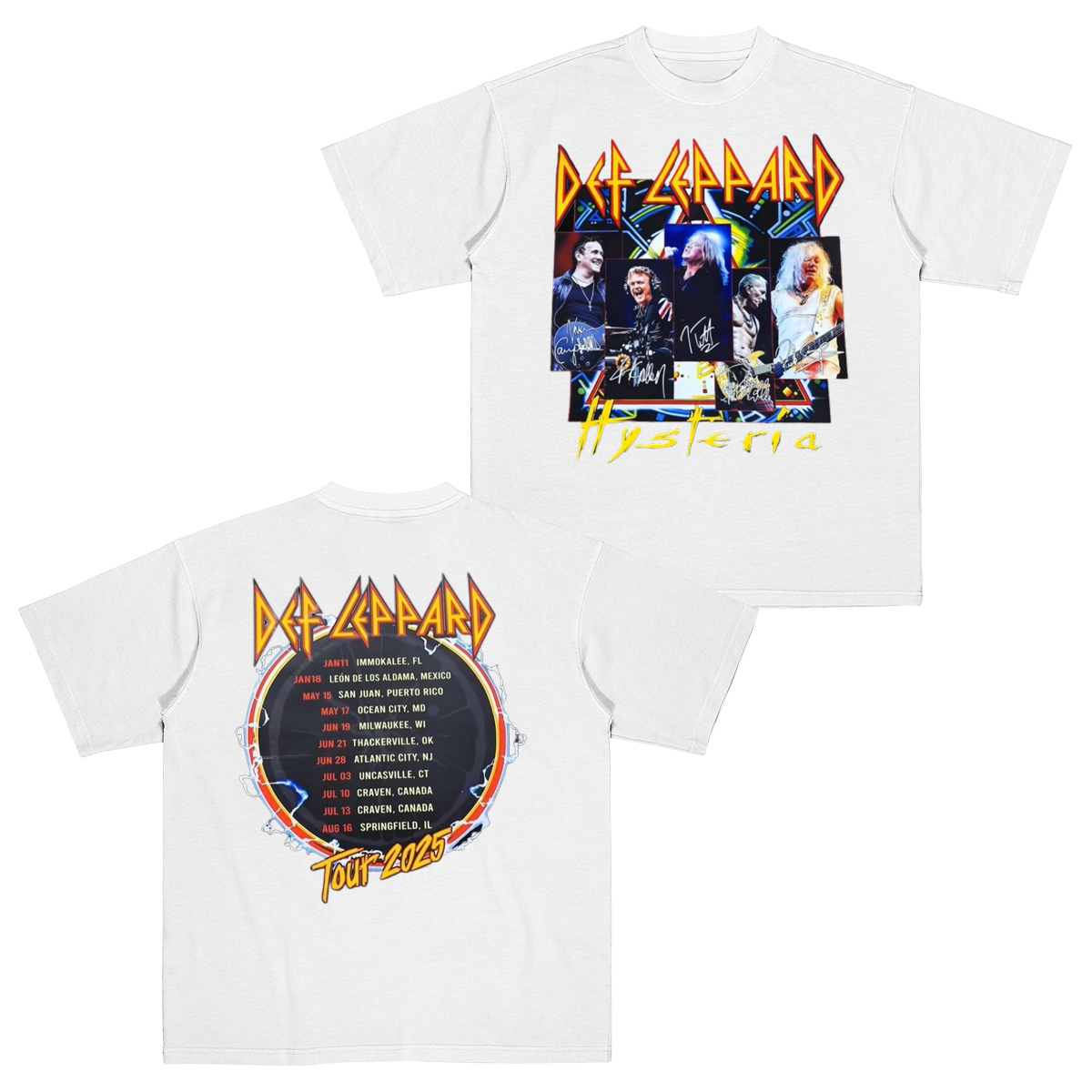 The Band Def Leppard Cotton Unisex T-shirt