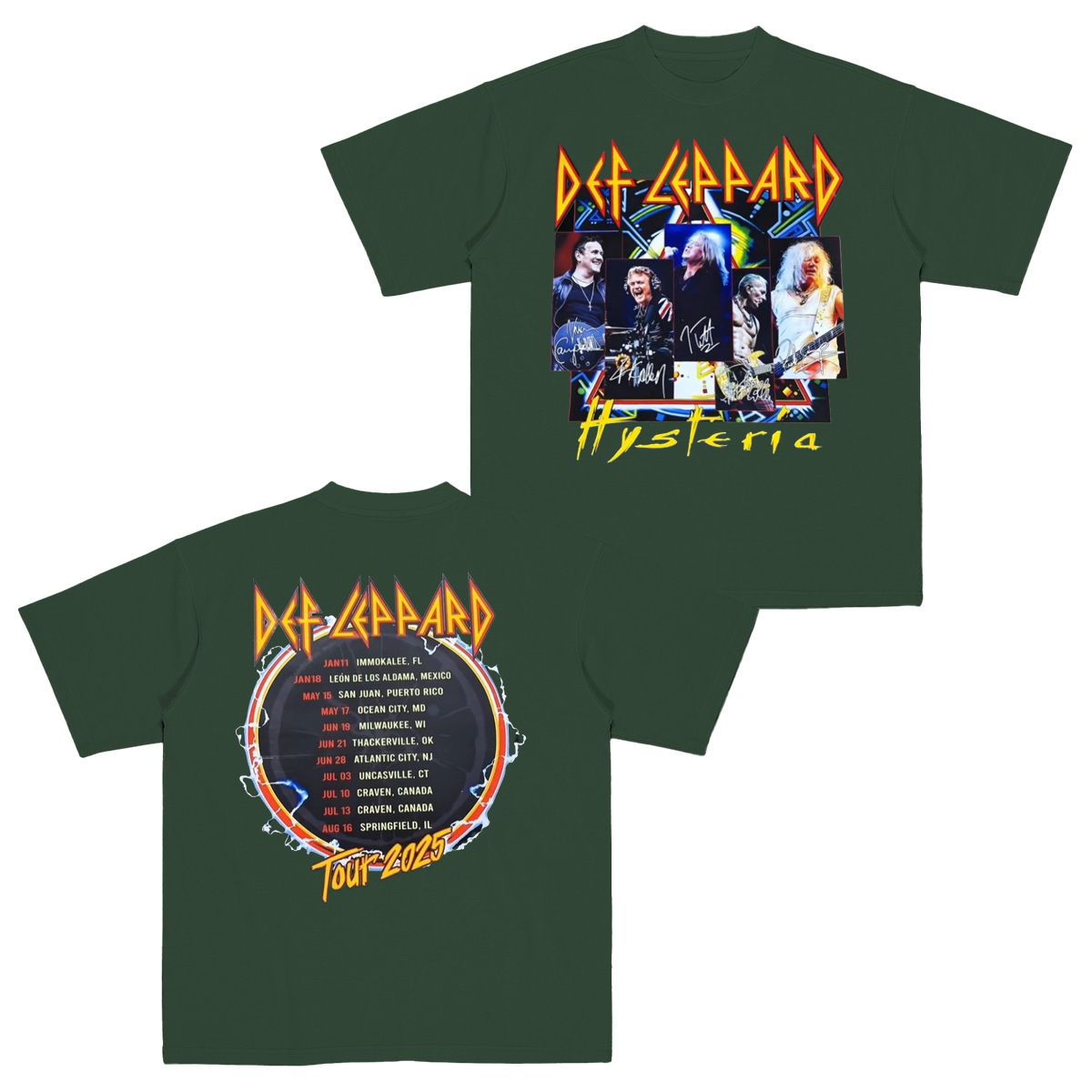 The Band Def Leppard Cotton Unisex T-shirt