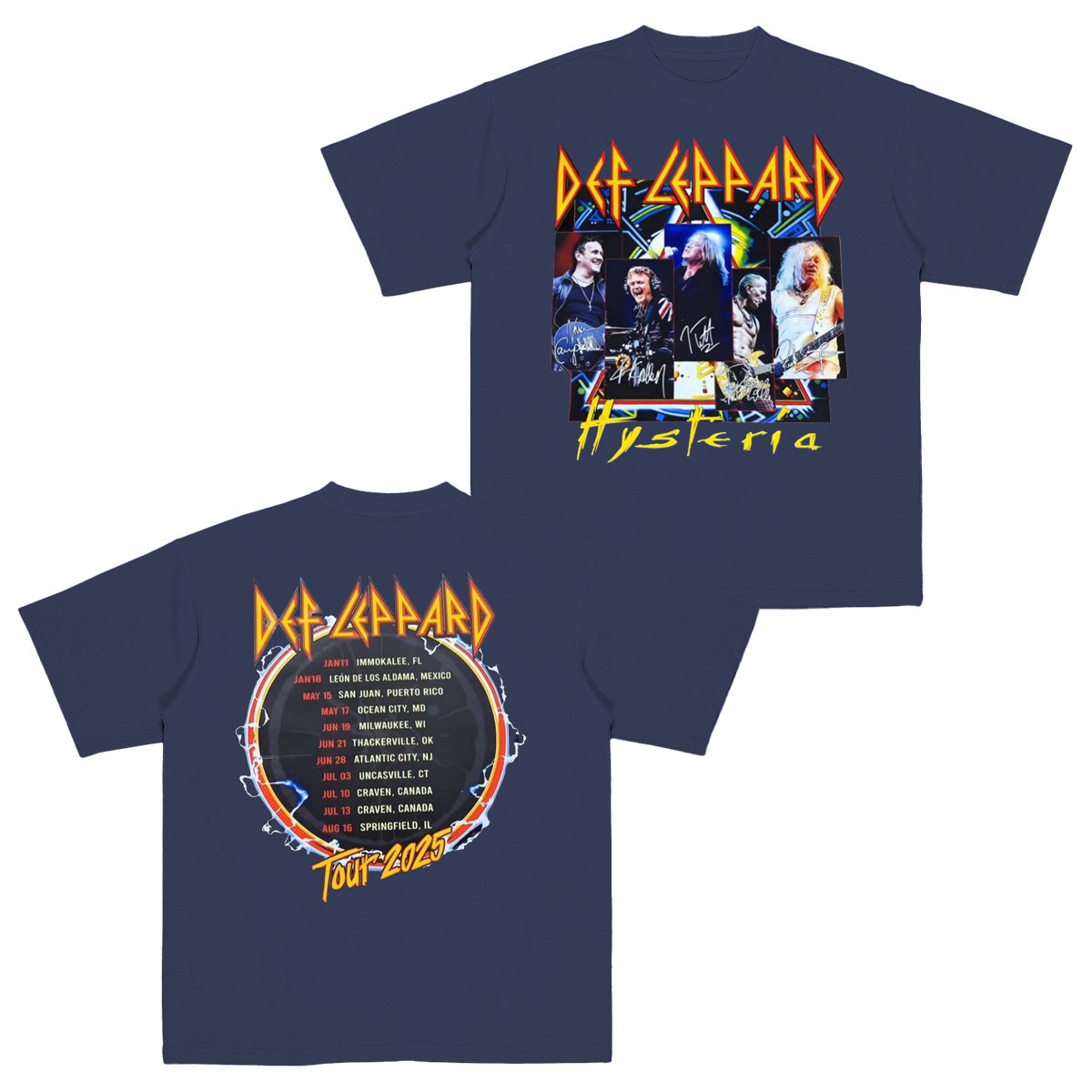The Band Def Leppard Cotton Unisex T-shirt