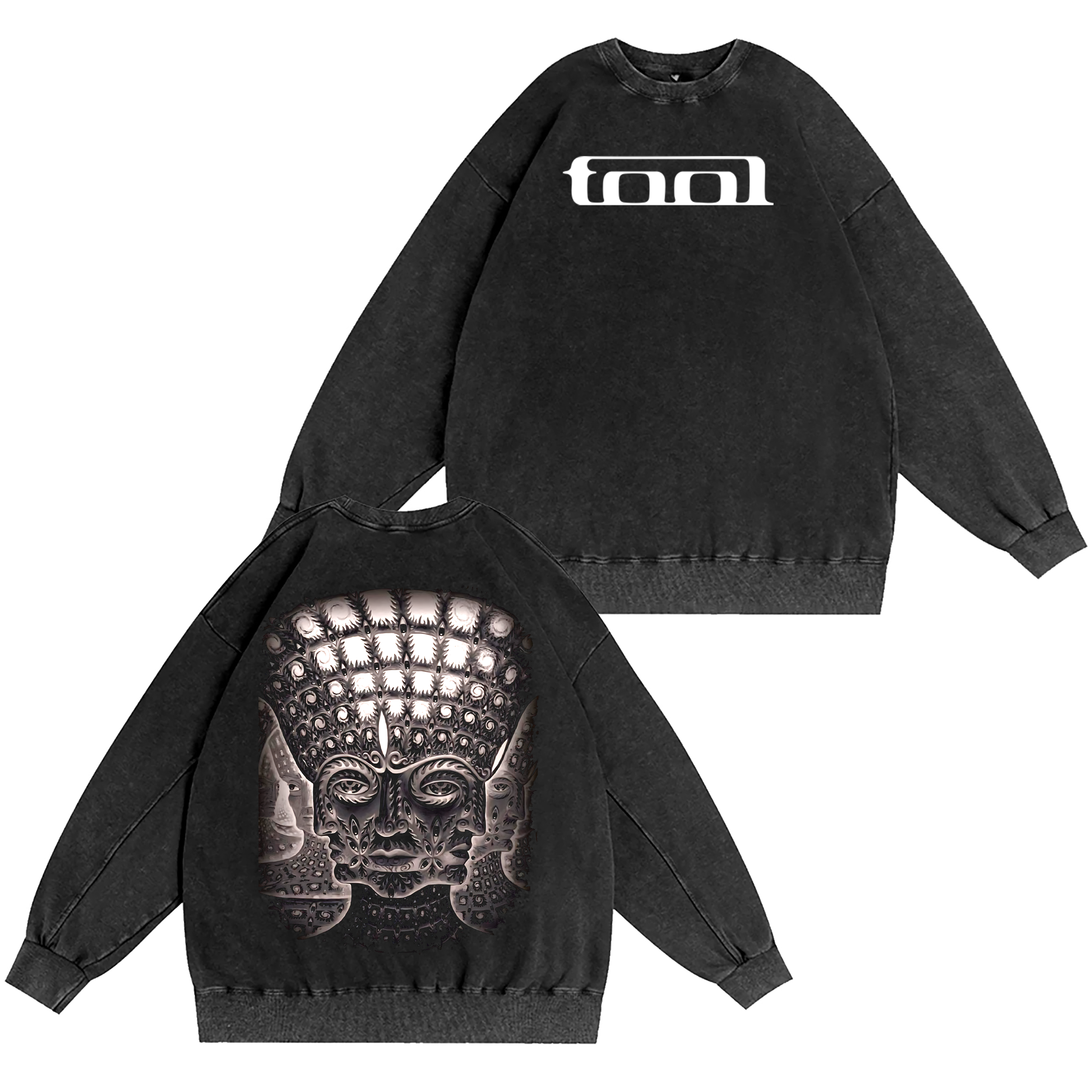 Tool, 10000days Unisex Washed Crewneck Sweatshirt