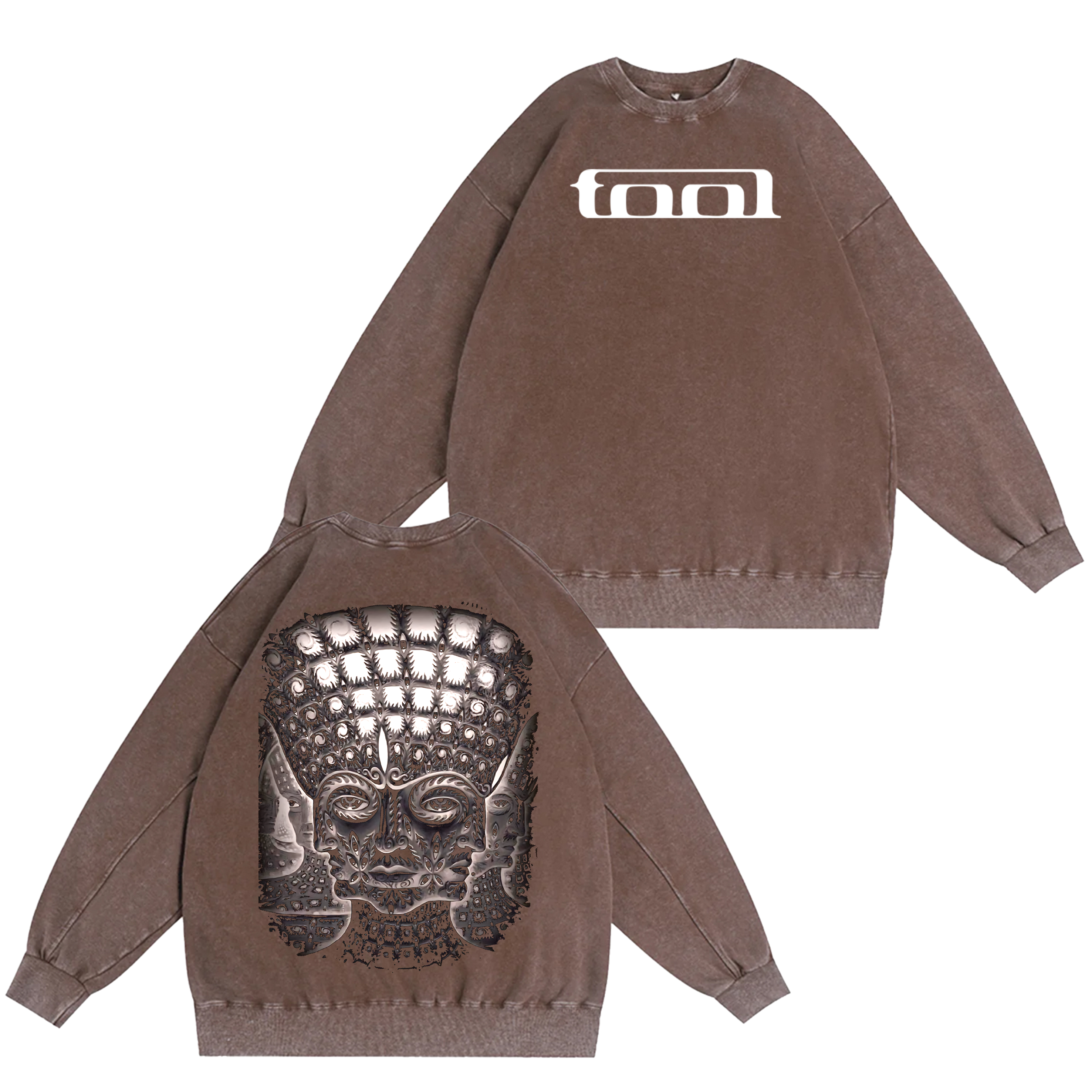 Tool, 10000days Unisex Washed Crewneck Sweatshirt