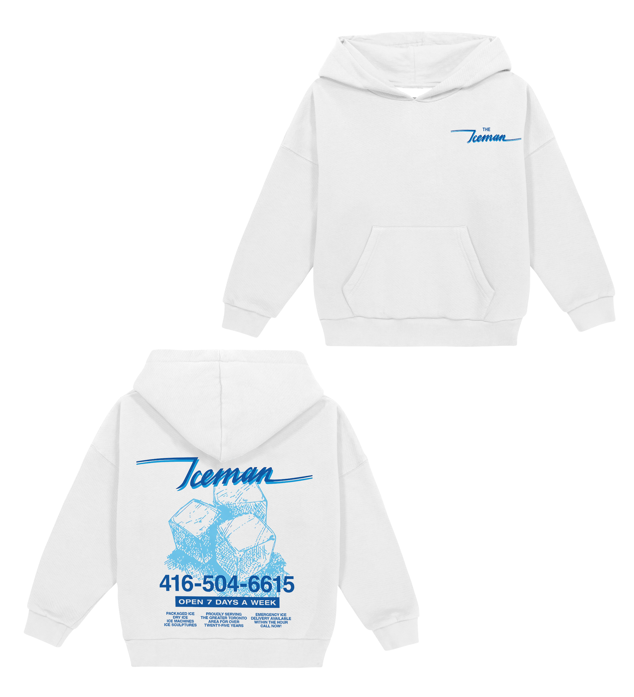 Vintage Iceman Cubes Drake fan Cotton Unisex Kids Hoodie