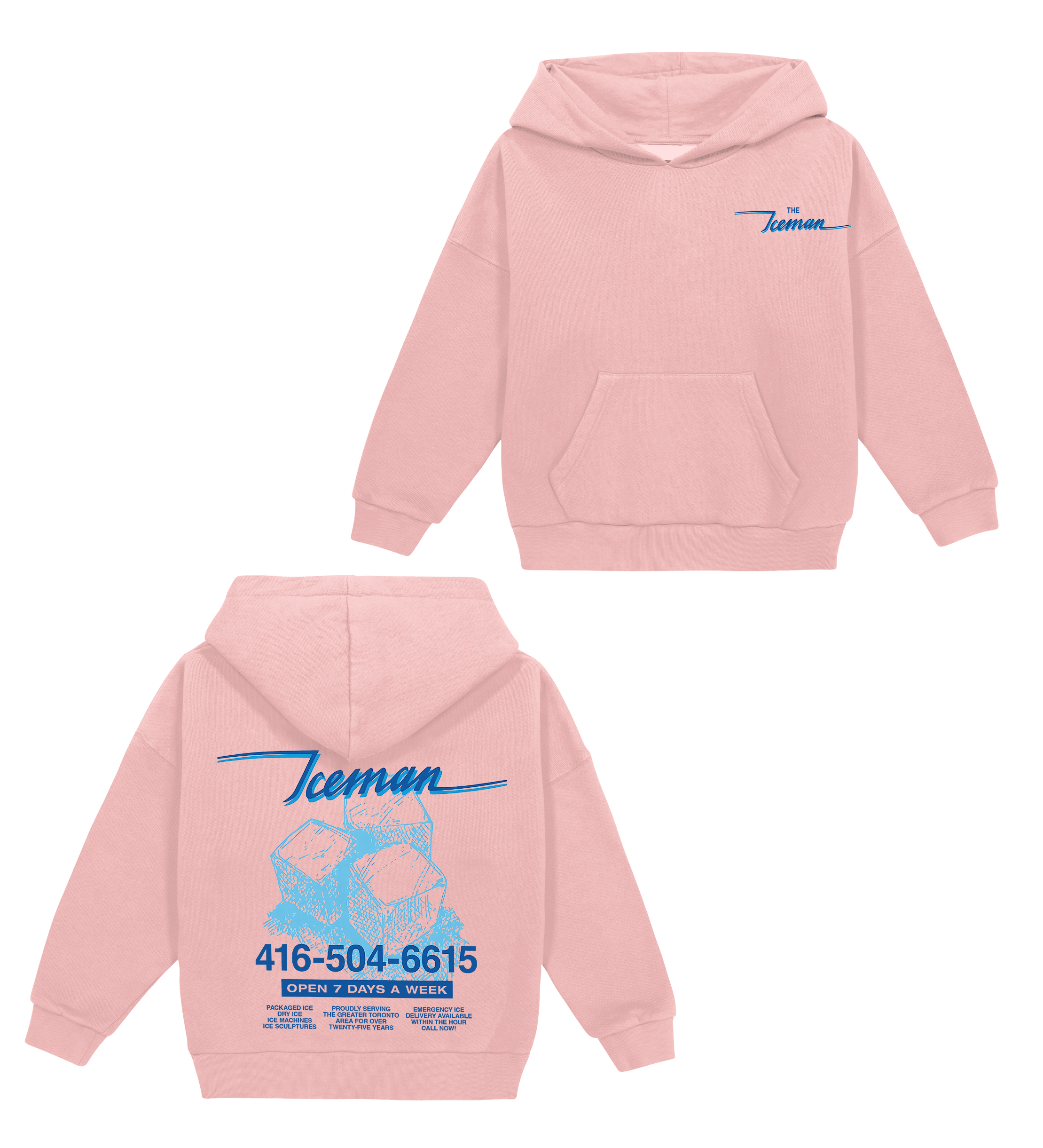 Vintage Iceman Cubes Drake fan Cotton Unisex Kids Hoodie