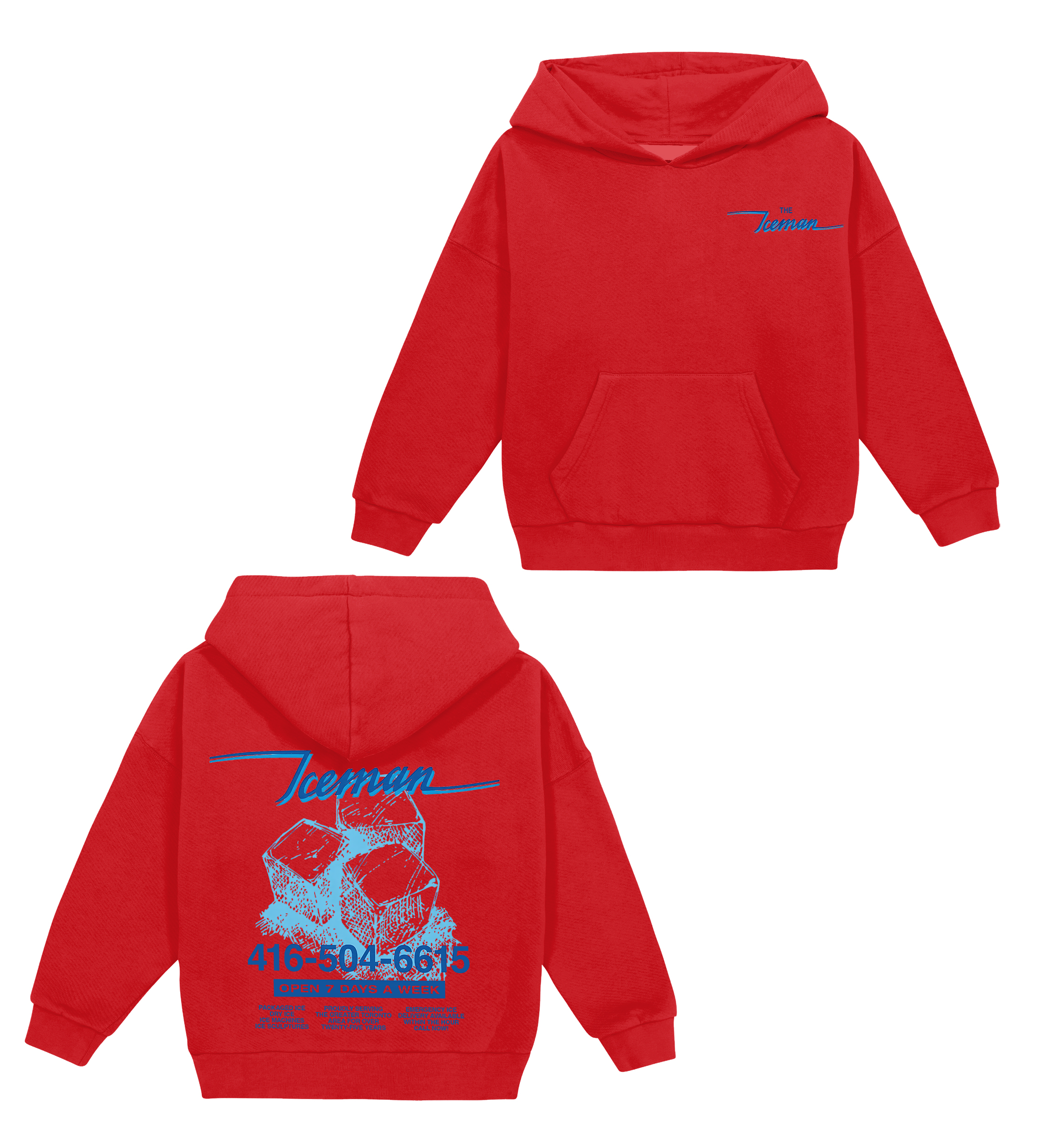 Vintage Iceman Cubes Drake fan Cotton Unisex Kids Hoodie