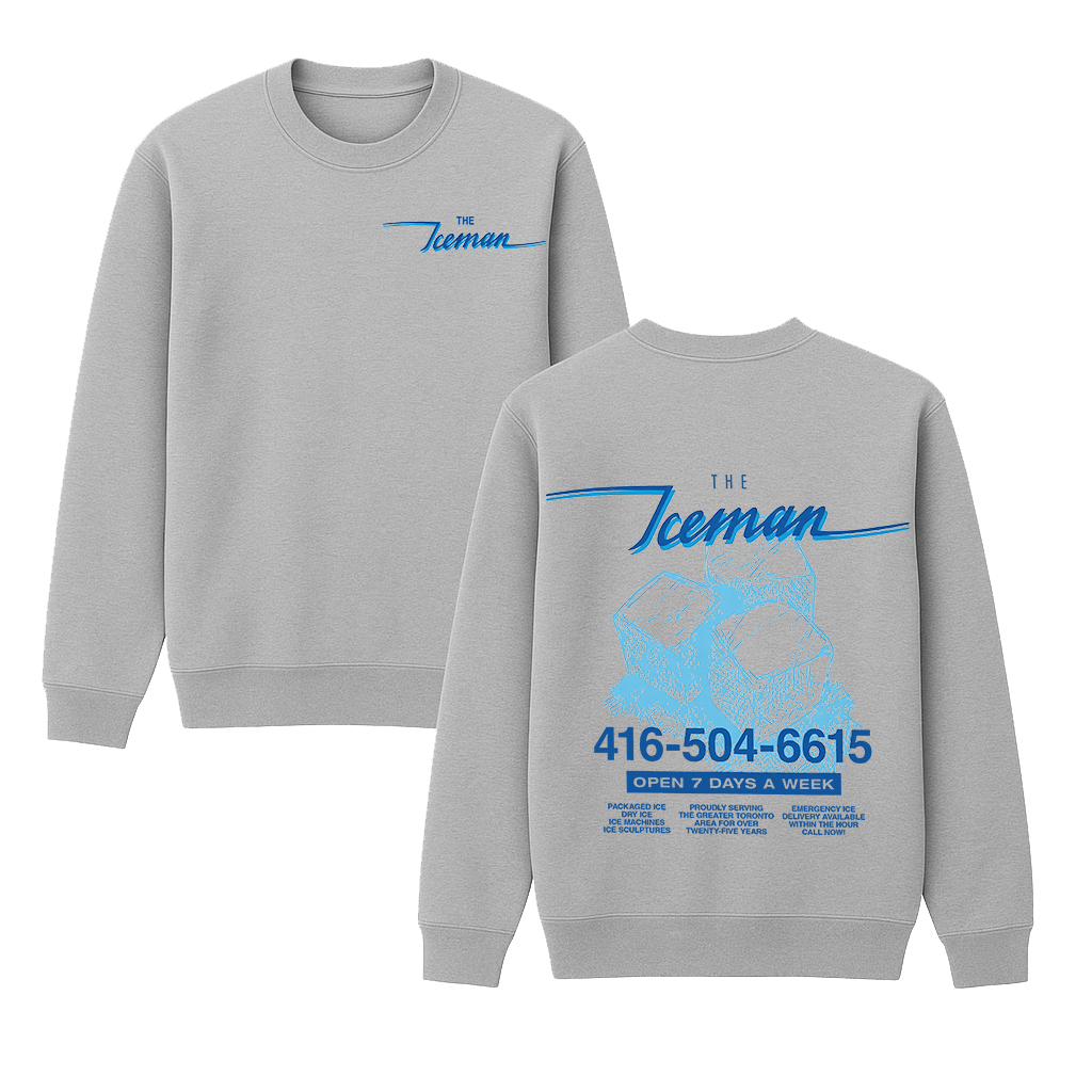 Vintage Iceman Cubes Drake fan Cotton Unisex Crewneck Sweatshirt