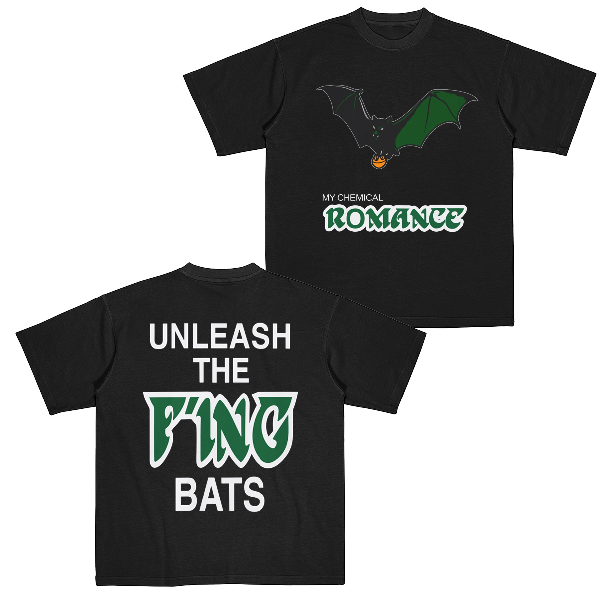 My Chemical Romance Unleash The Fing Bats Philly  Cotton Unisex T-shirt