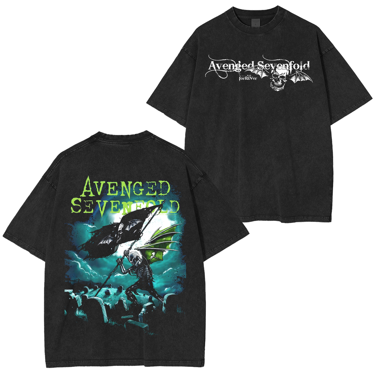 Avenged Sevenfold Cemetary  Washed Unisex T-Shirt