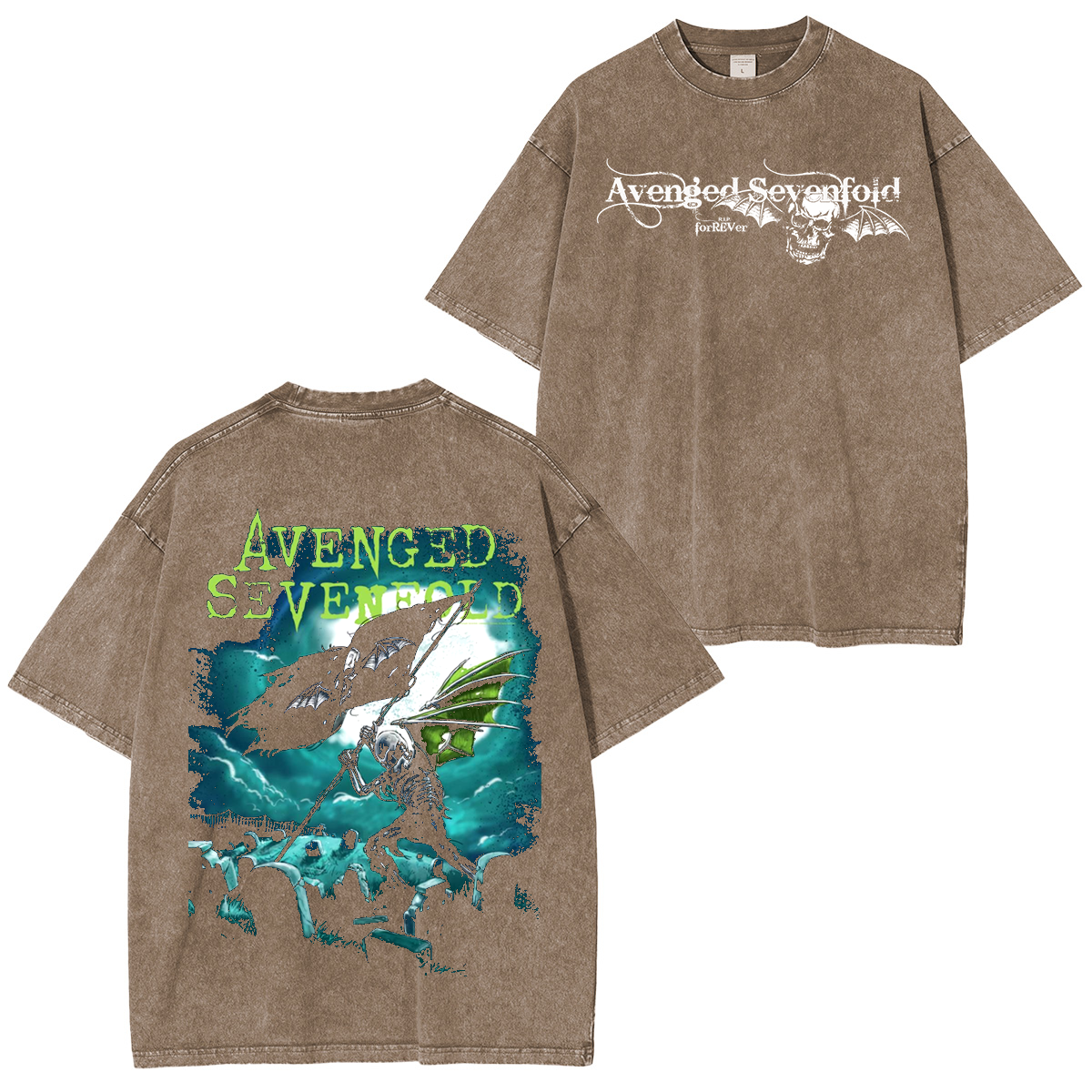 Avenged Sevenfold Cemetary  Washed Unisex T-Shirt
